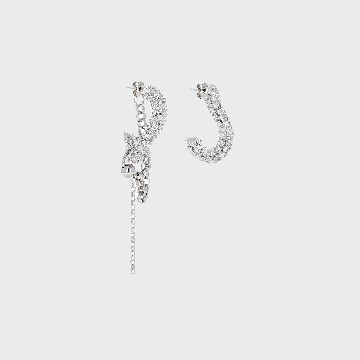 Justine Clenquet Lotta Earring - Palladium