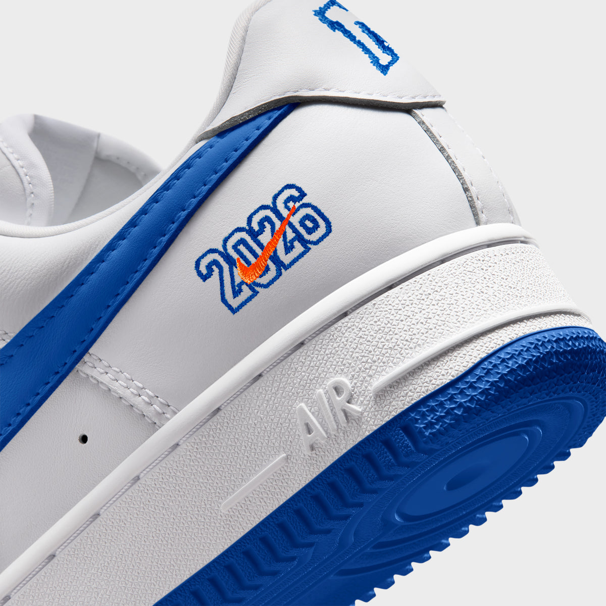 MADE-TO-ORDER | Nike Air Force 1 '01 "NYC" - White / Brilliant Orange / Rush Blue PH
