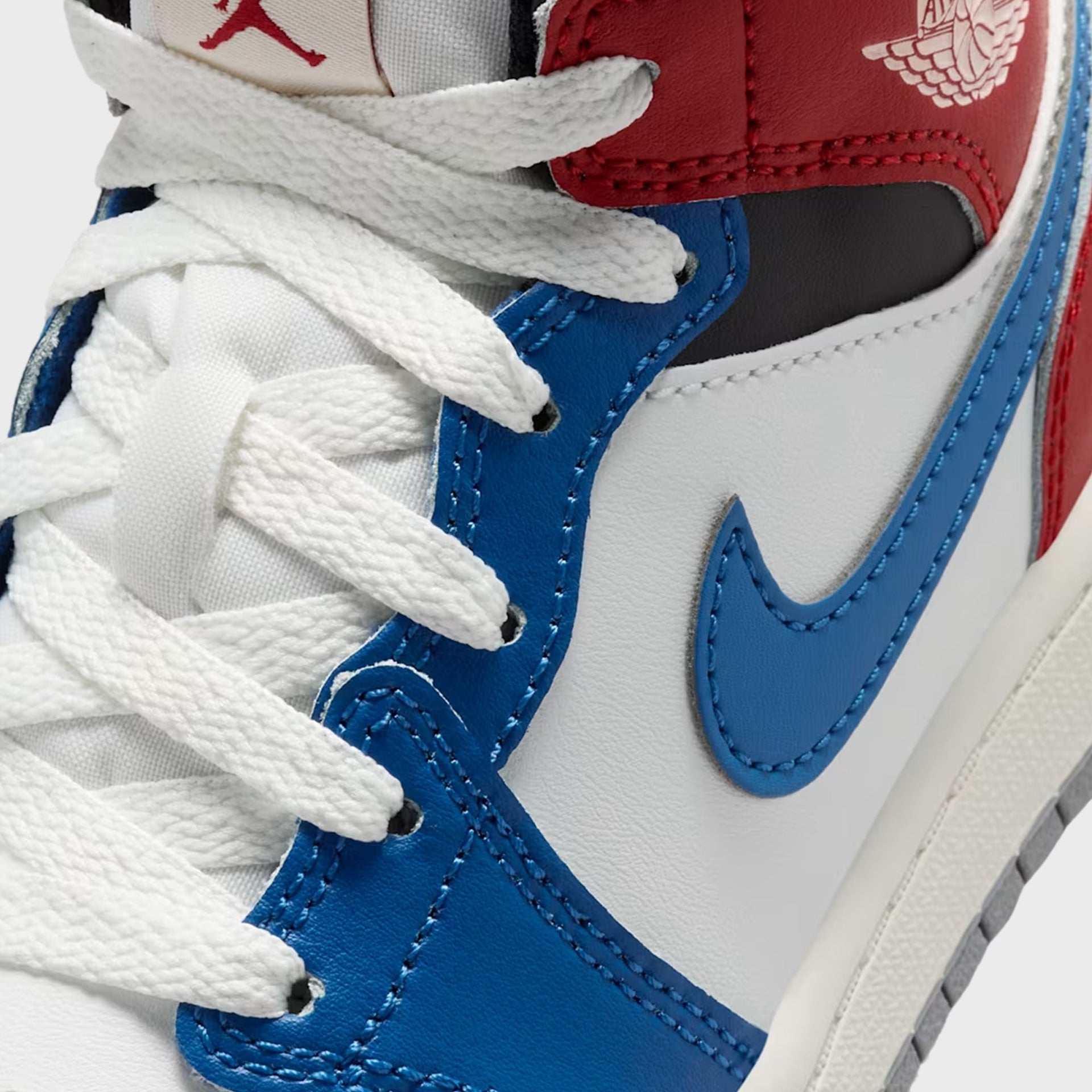 Jordan PS Jordan 1 Mid - True Blue / Varsity Red / Black / Summit White