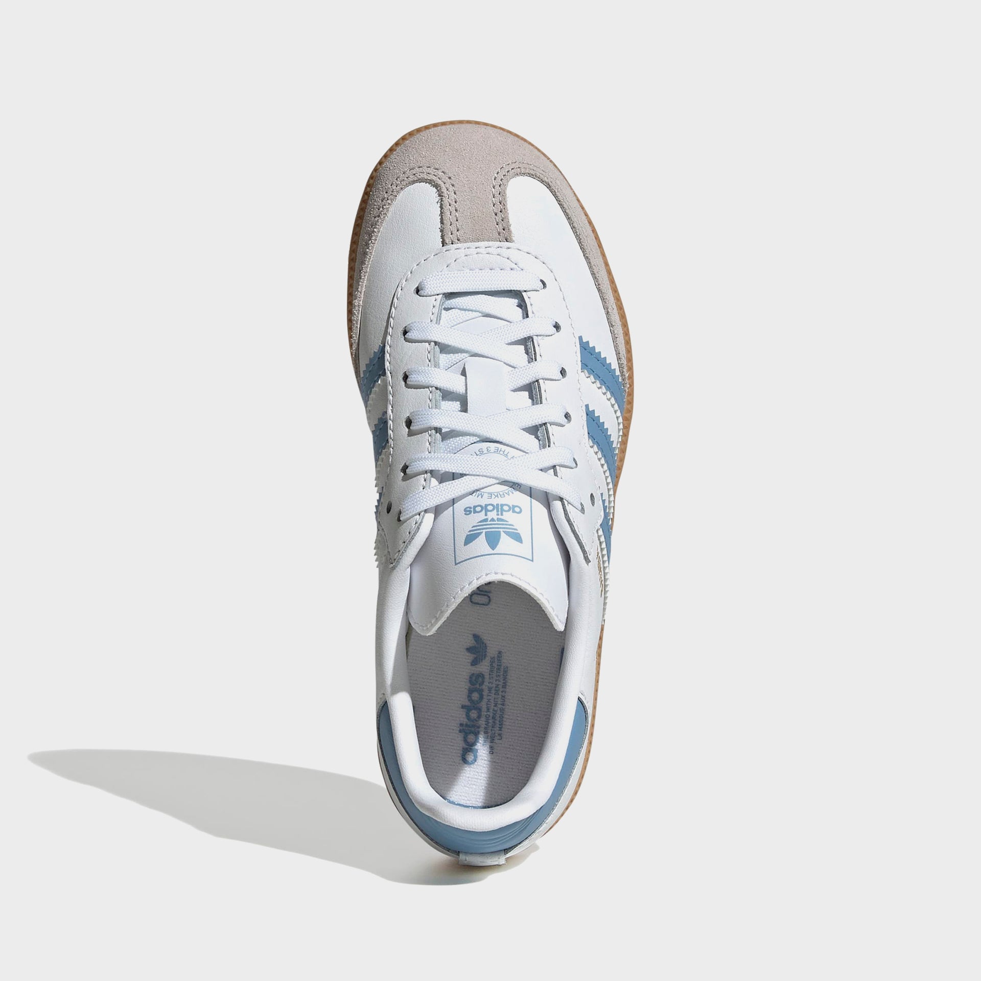 adidas Kids Samba OG - Cloud White / Ash Blue / Gum