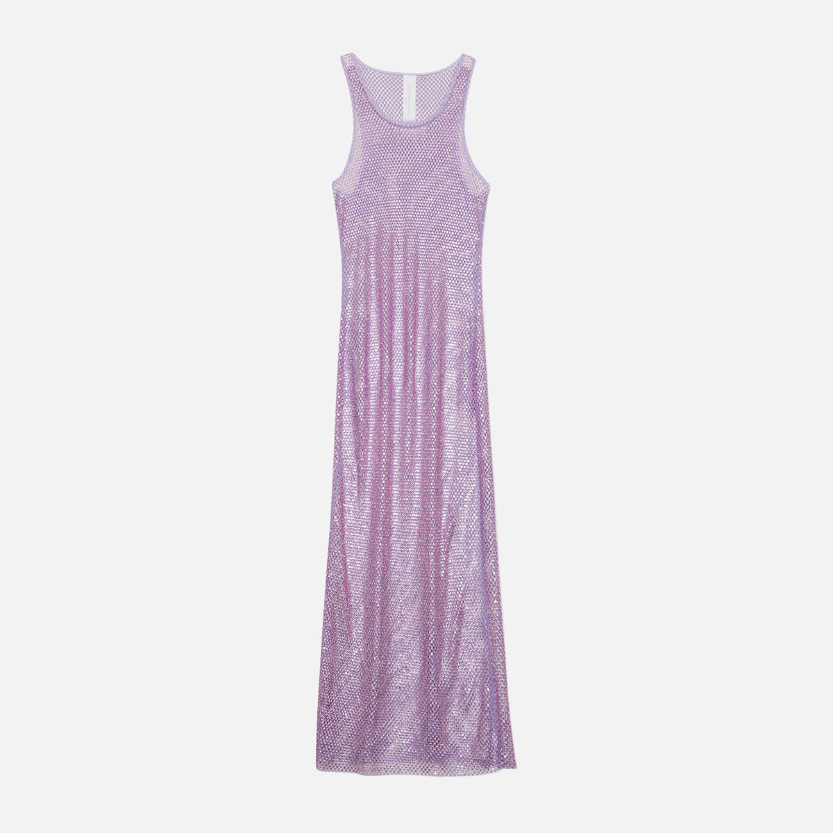 Jonathan Simkhai Fergie Crystal Mesh Cover Up Tank Dress - Orchid