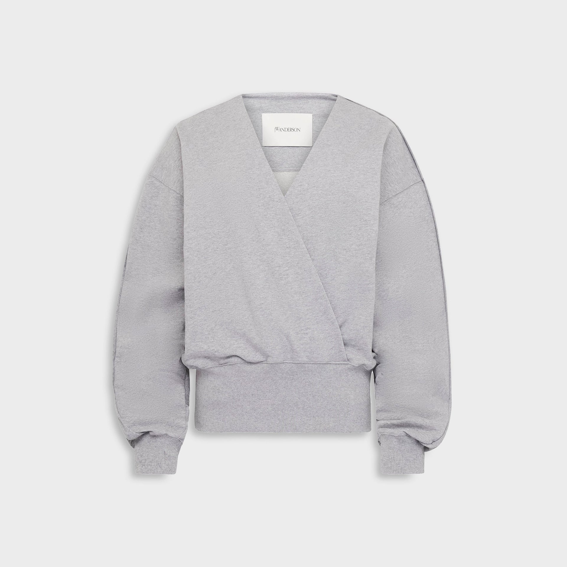 JW Anderson Rounded Wrap Sweatshirt in Grey