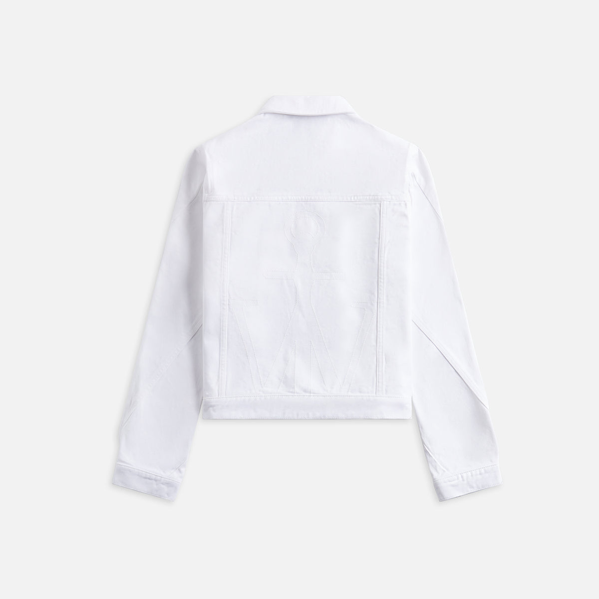 JW Anderson Cropped Twisted Denim Jacket - White