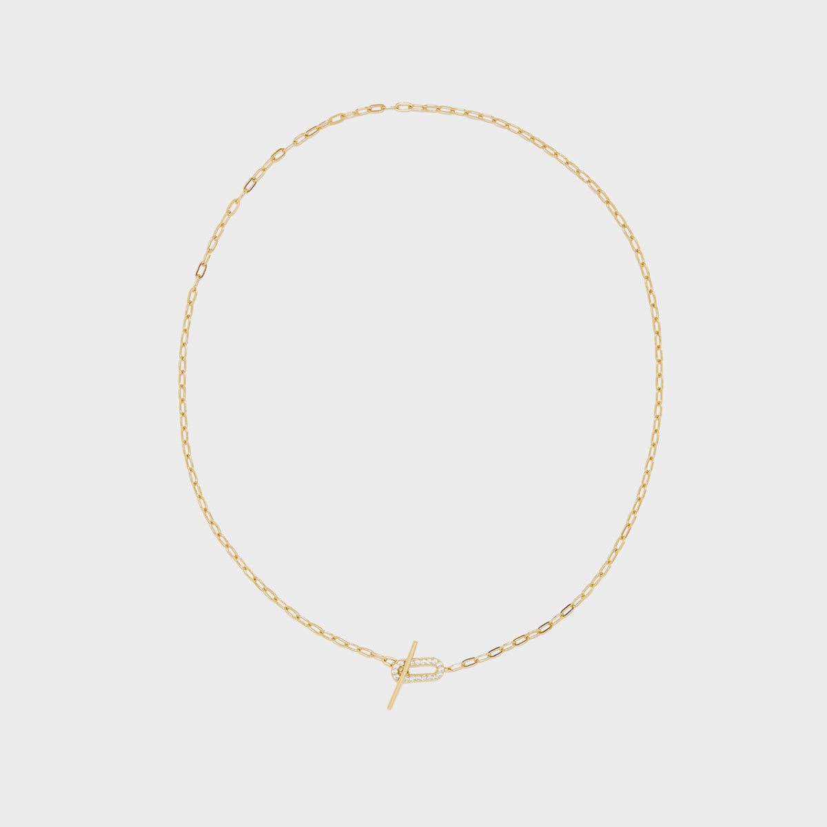 SHASHI Jade Pave Necklace - Gold