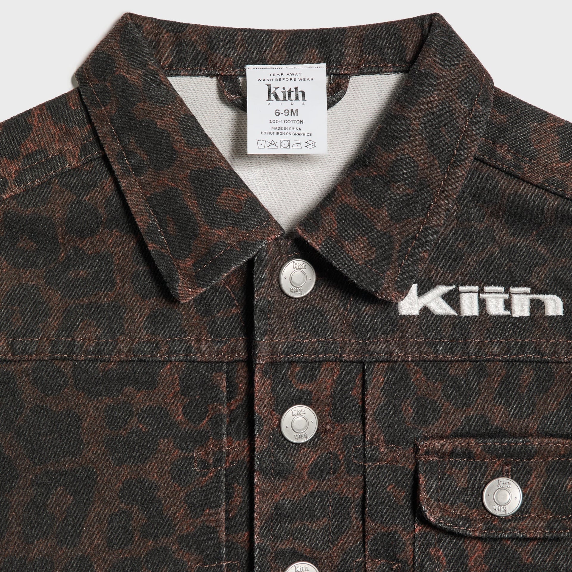Kith Baby Leopard Alonzo Denim Jacket - Incognito - PH