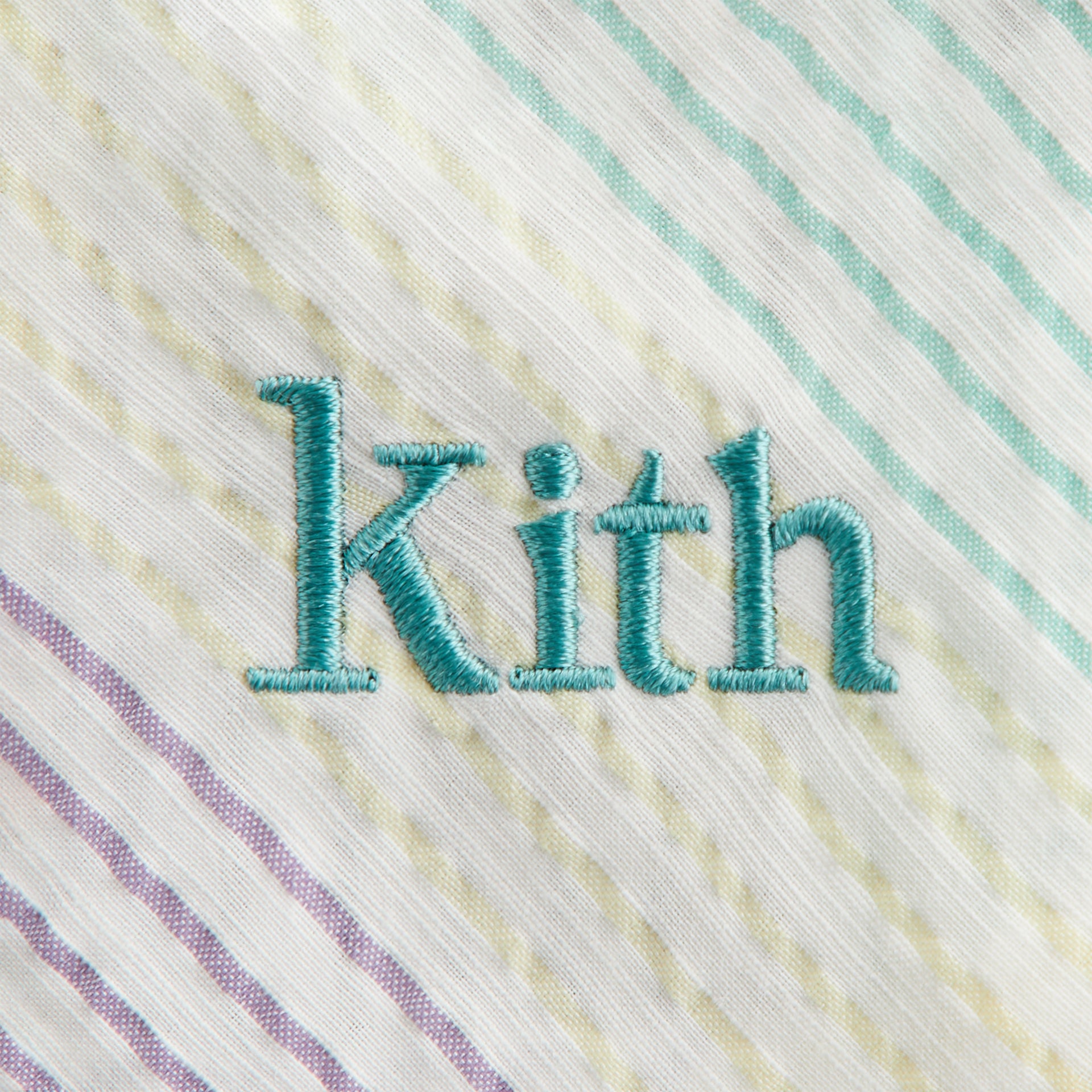 Kith Baby Striped Thompson Camp Shirt in Mykonos