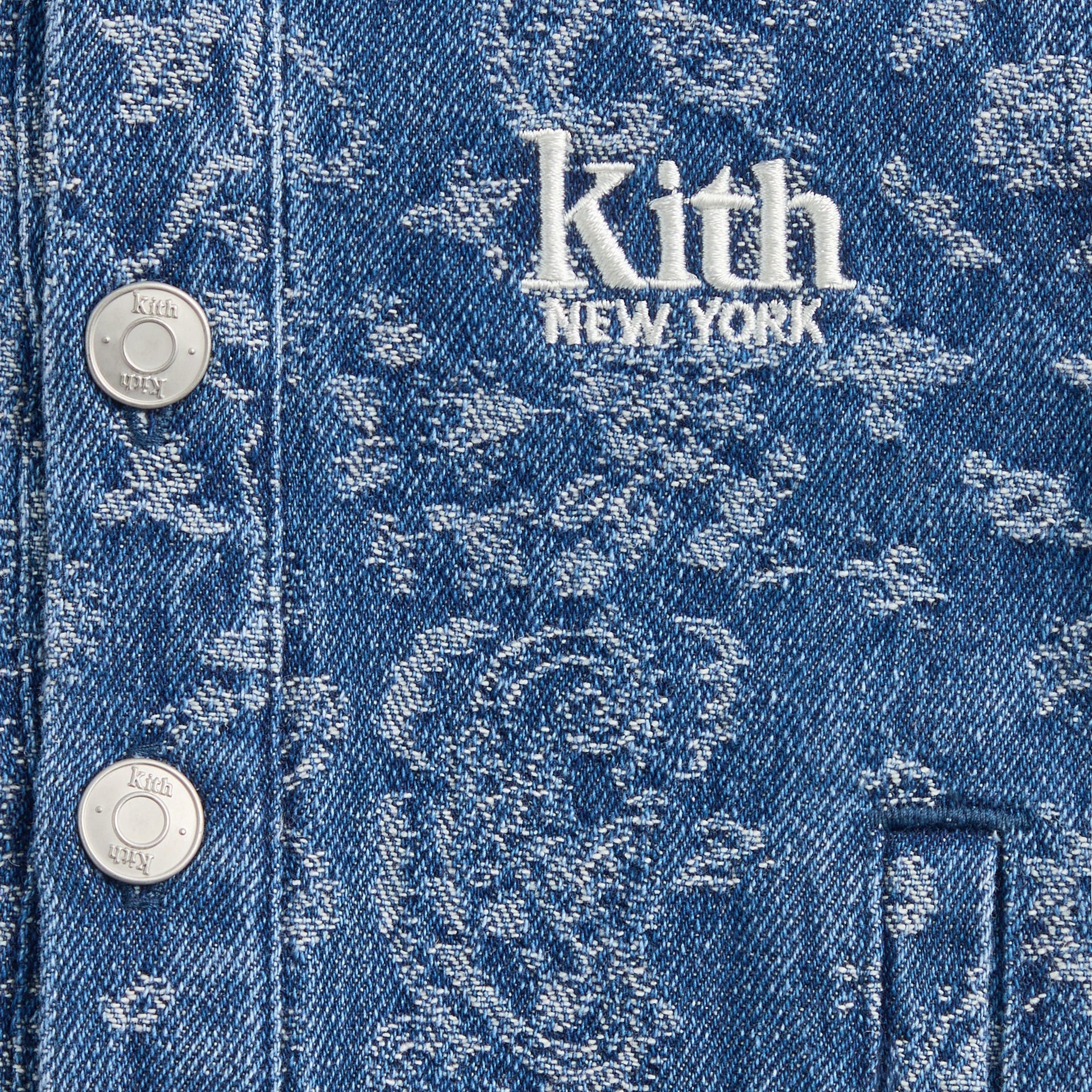 Kith Baby Paisley Hooded Ginza Shirt - Medium Indigo