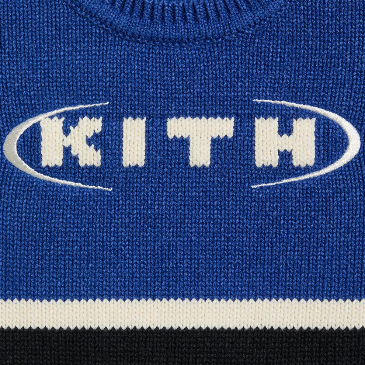 Kith Baby Varsity Nelson Knit Crewneck - Cyanotype