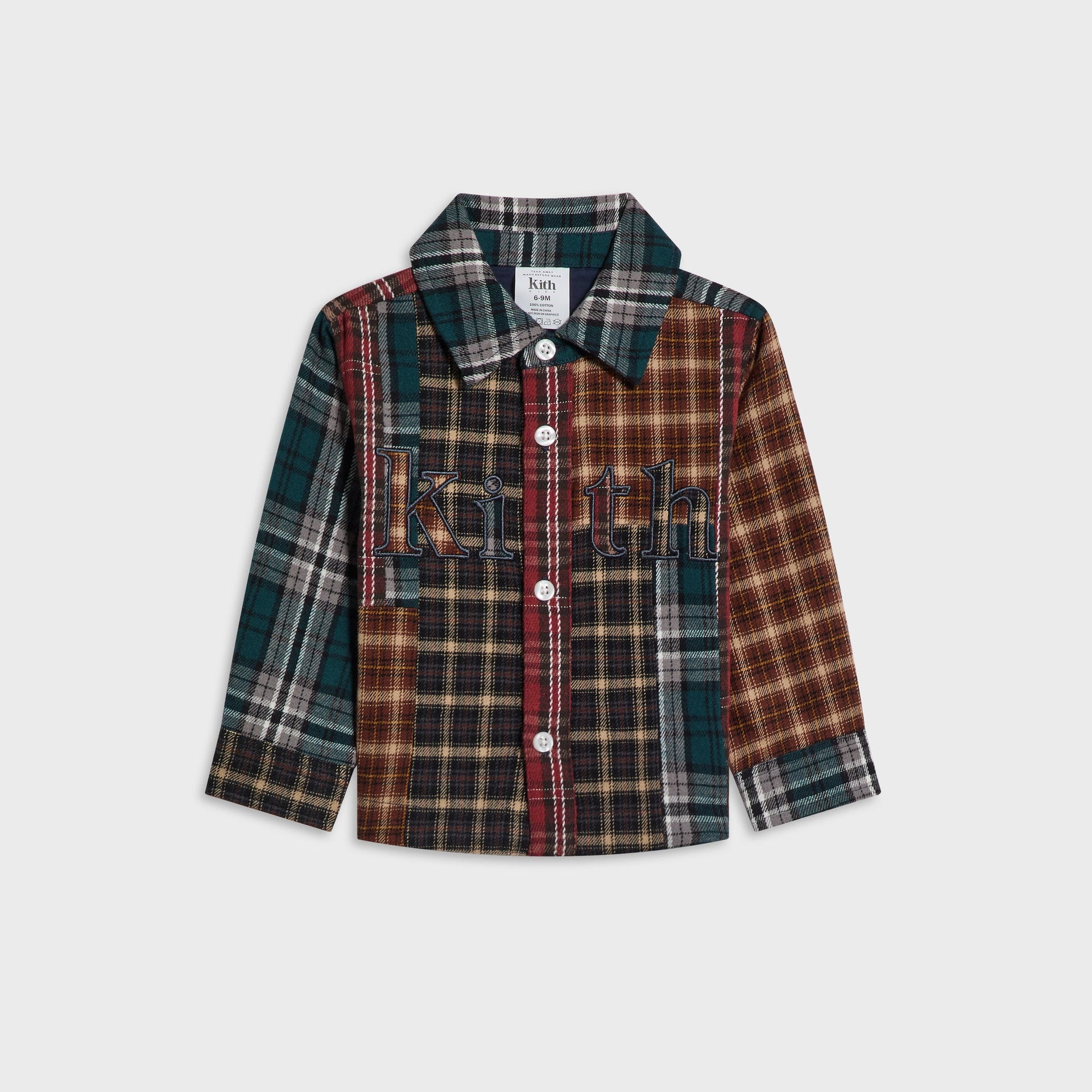 Kith Baby Patchwork Plaid Apollo Shirt - Chest