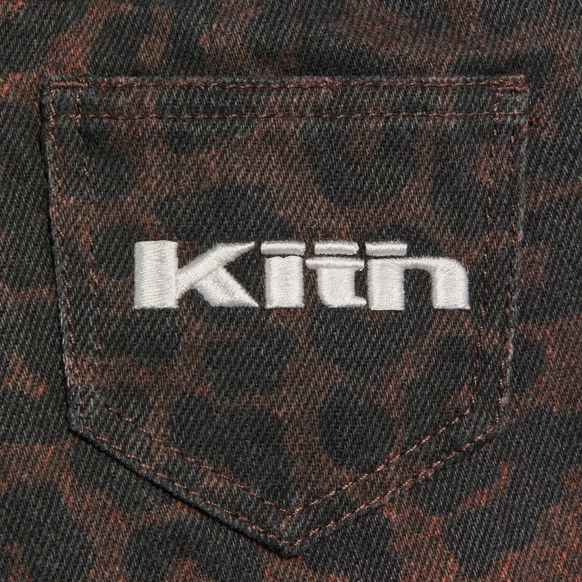 Kith Baby Leopard Heston Wide Leg Jean - Incognito