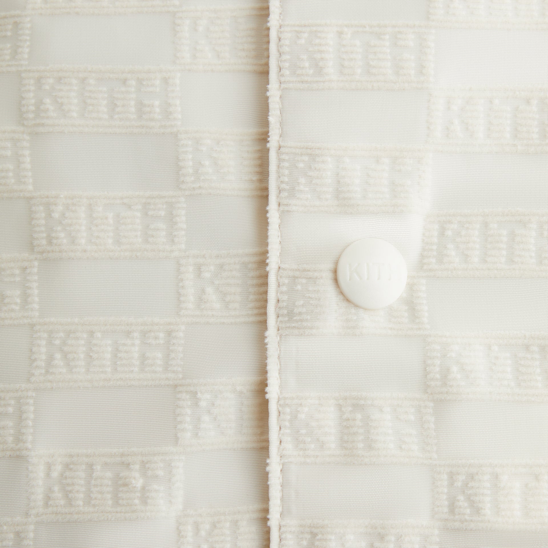 Kith Kids Flocked Monogram Coaches Jacket - Veil