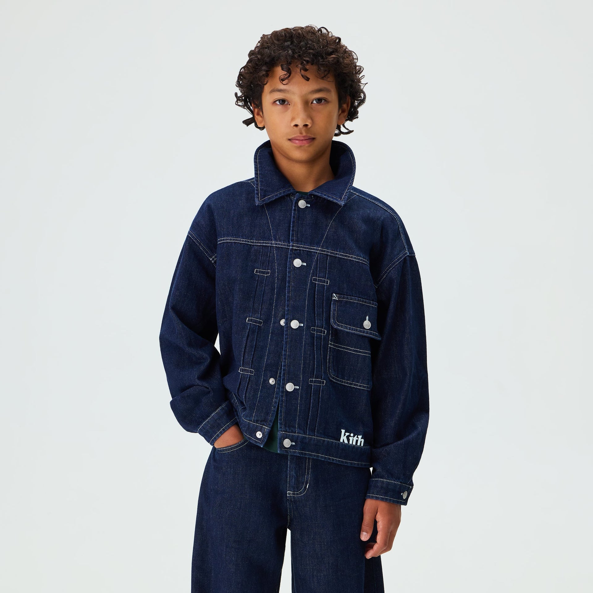 Kith Kids Alonzo II Denim Jacket - Dark Indigo