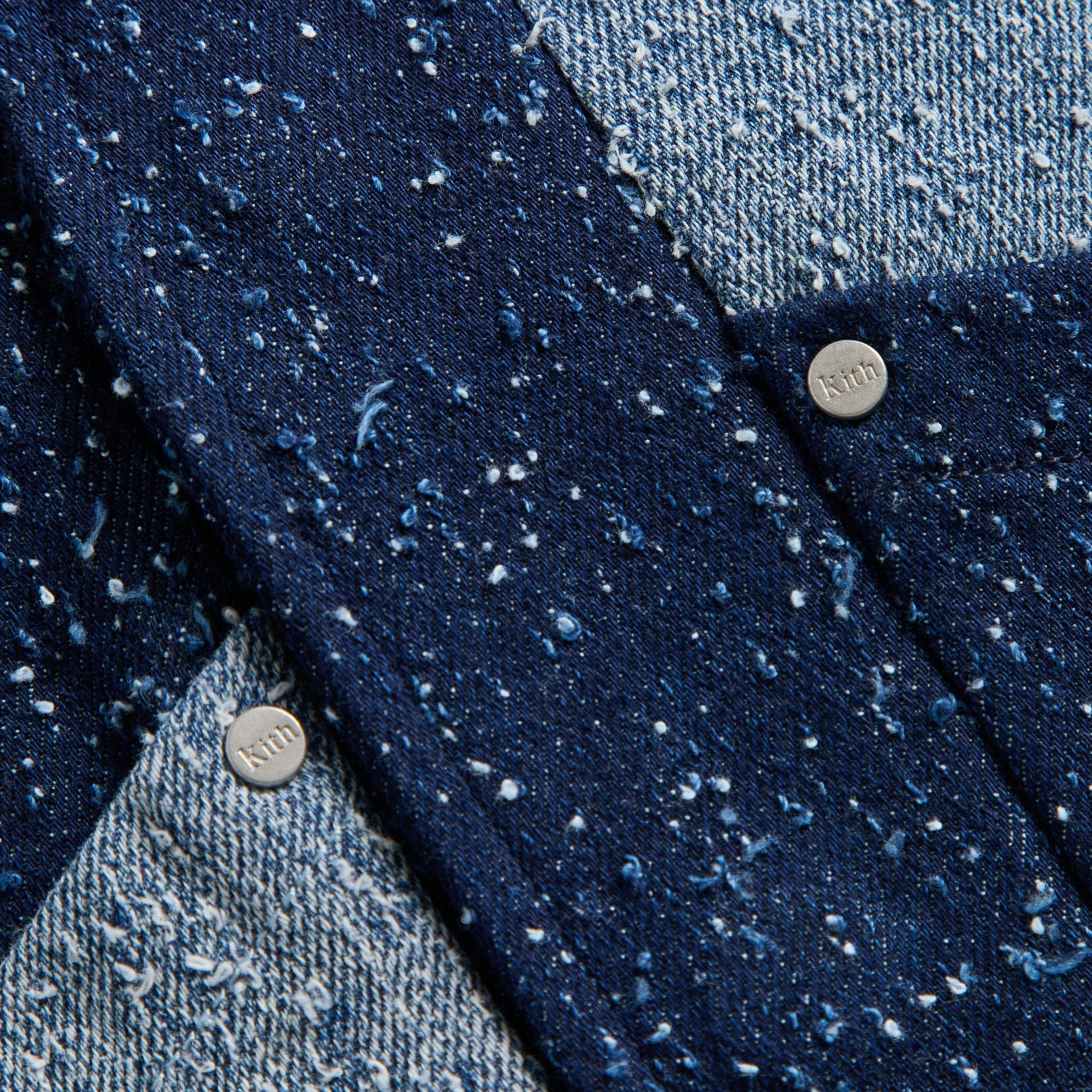 Kith Kids Patchwork Textured Denim Gi Shirt - Indigo - PH
