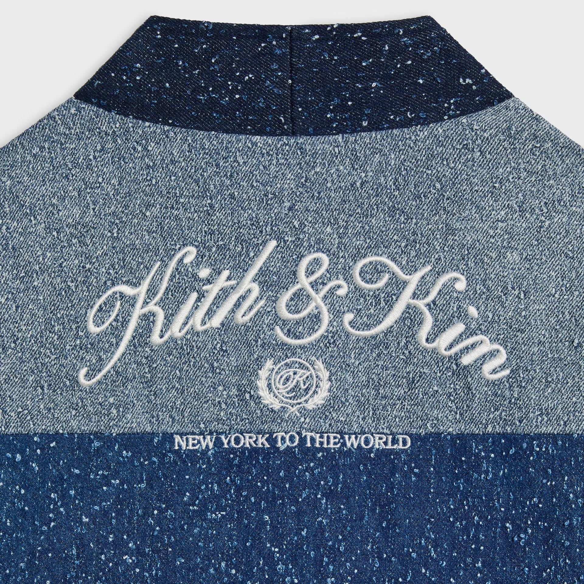 Kith Kids Patchwork Textured Denim Gi Shirt - Indigo - PH