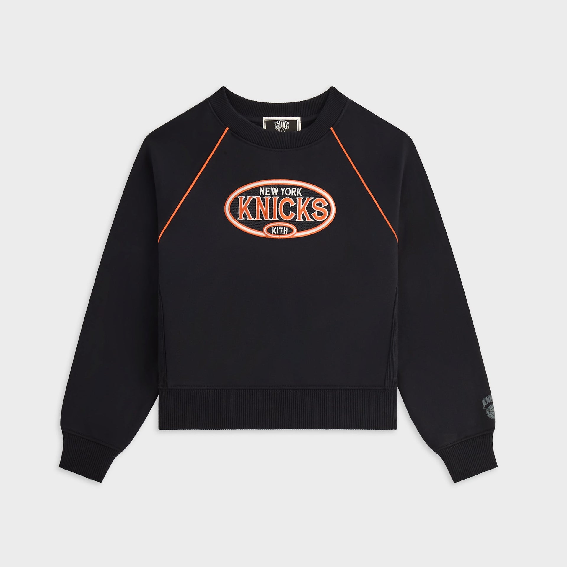 Kith Kids for the New York Knicks Raglan Nelson Crewneck - Black