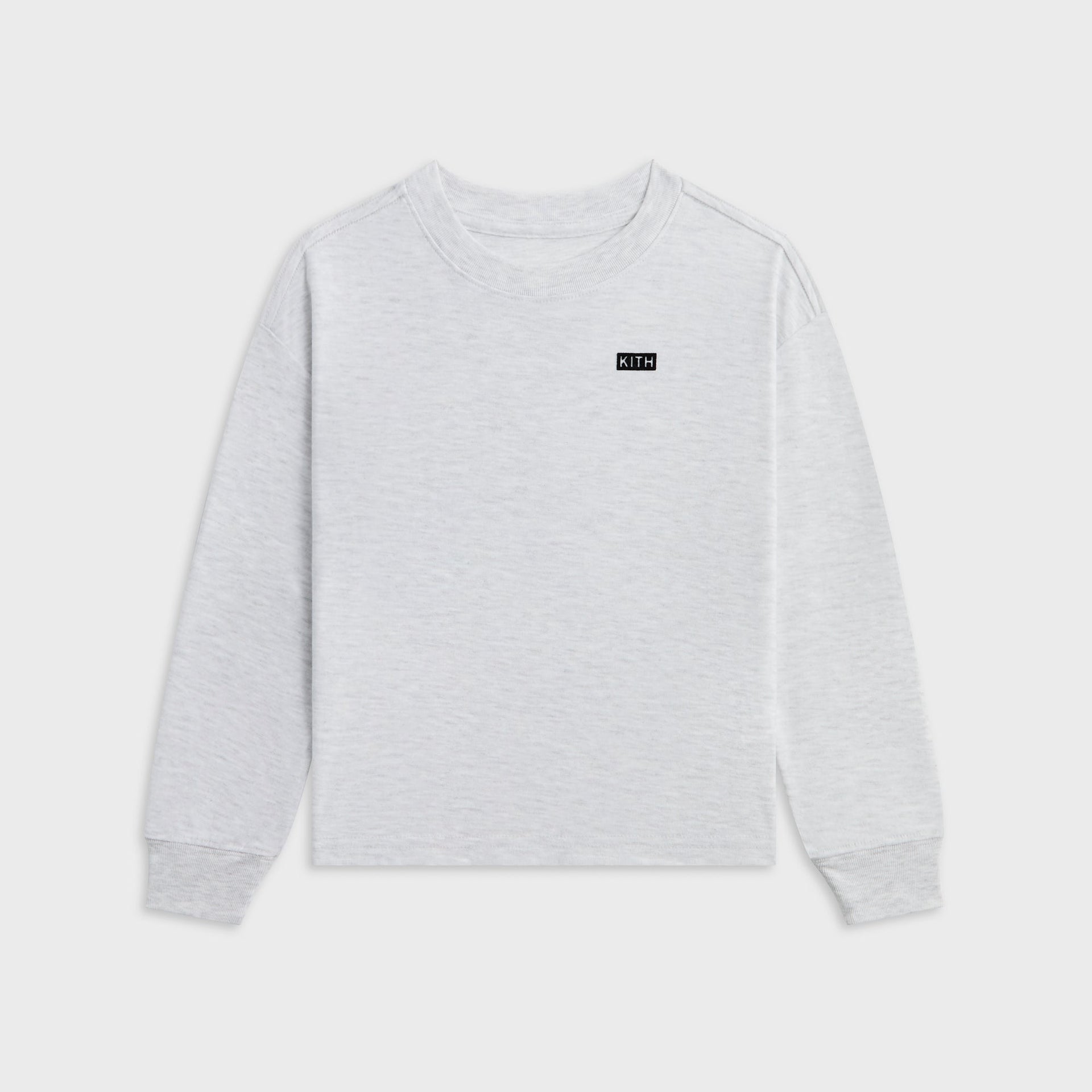 Kith Kids Long Sleeve LAX Tee - Light Heather Grey