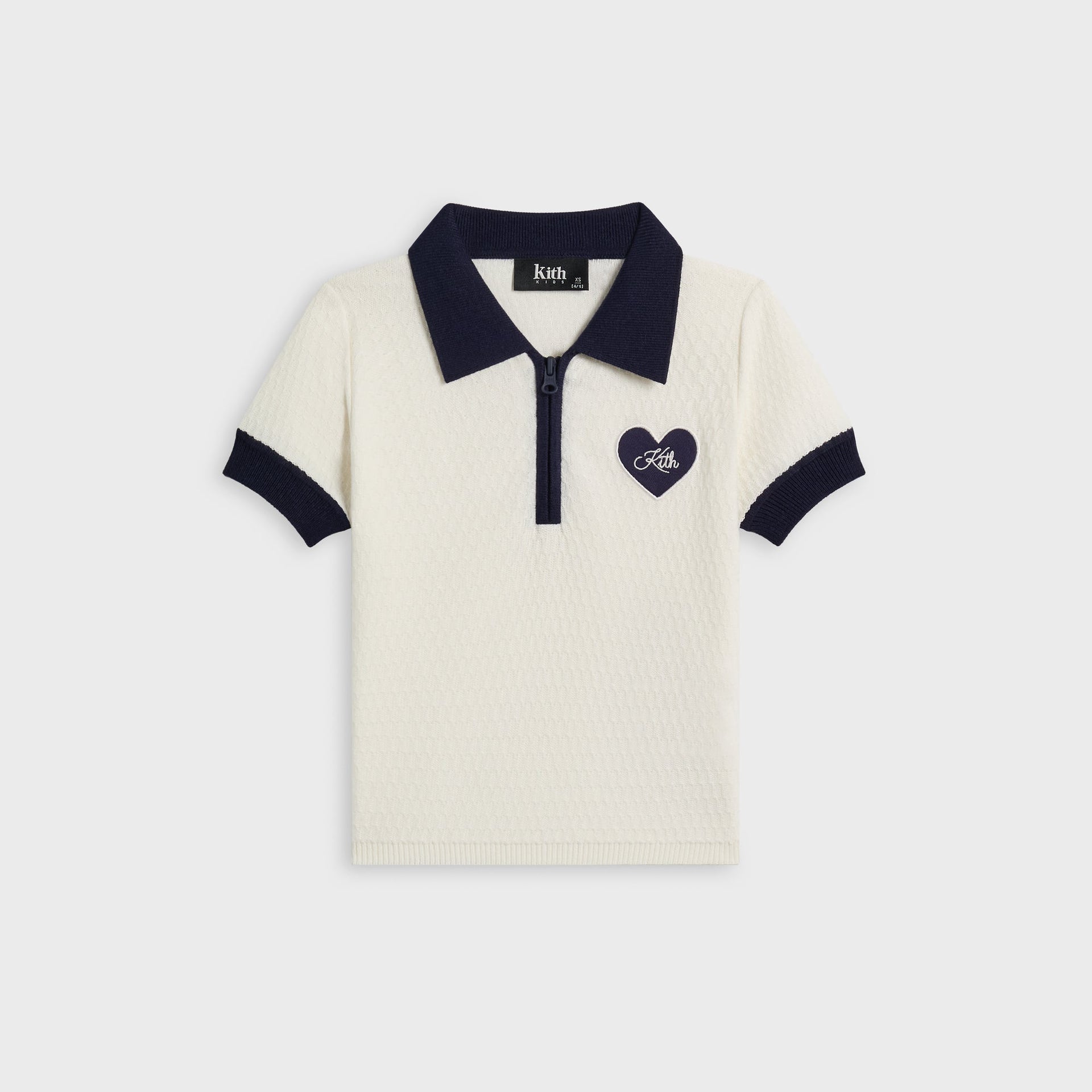 Kith Kids Knit Taylen Crop Polo - Silk - PH