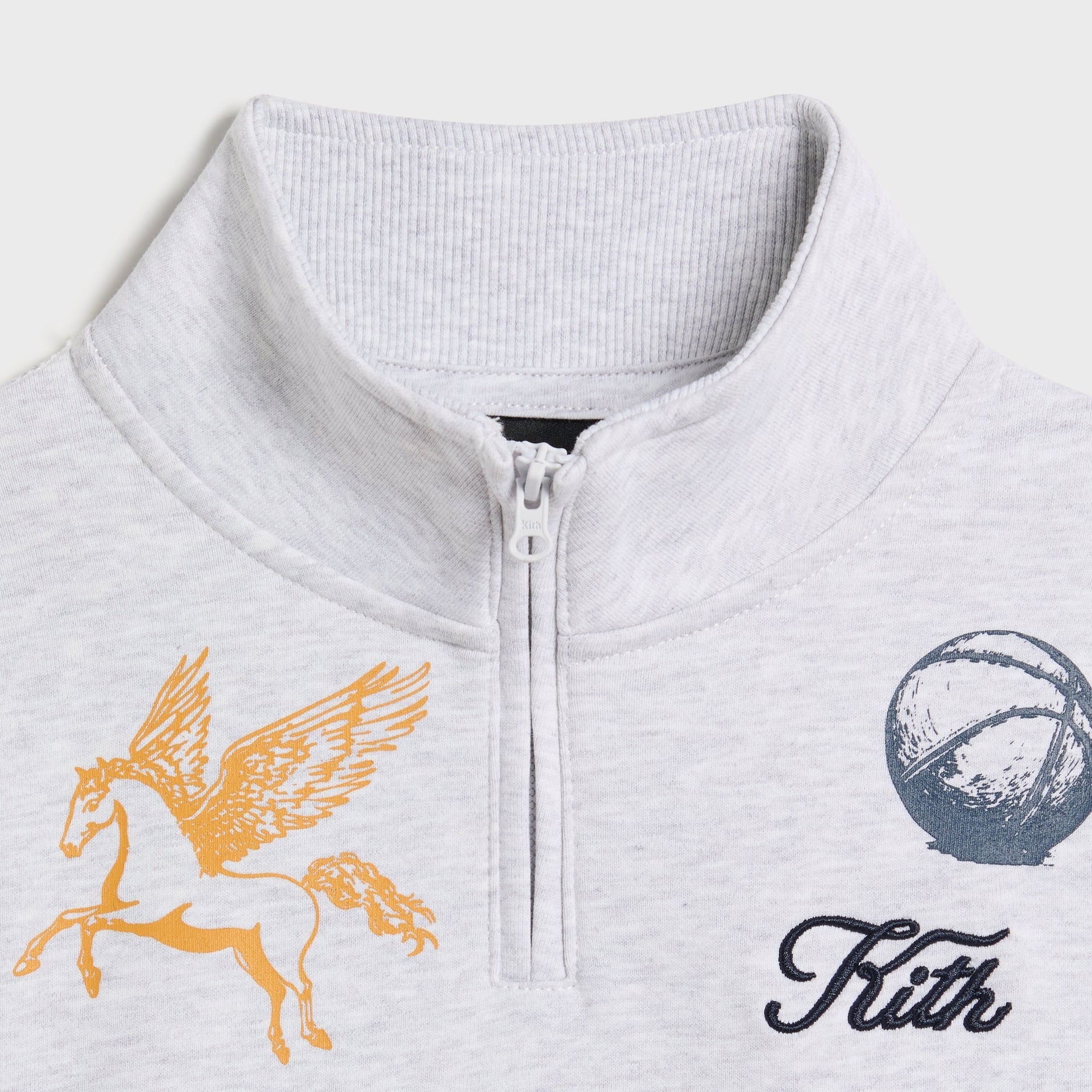 Kith Kids Logo Hunter Pullover - Light Heather Grey - PH