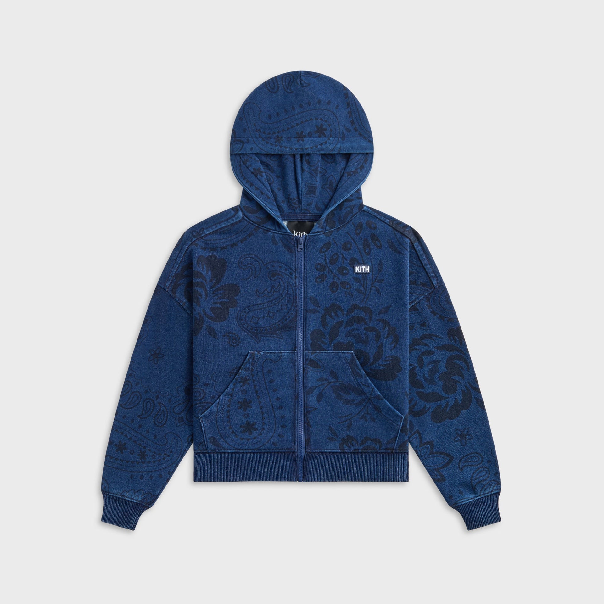 Kith Kids Full Zip Hoodie - Dark Indigo