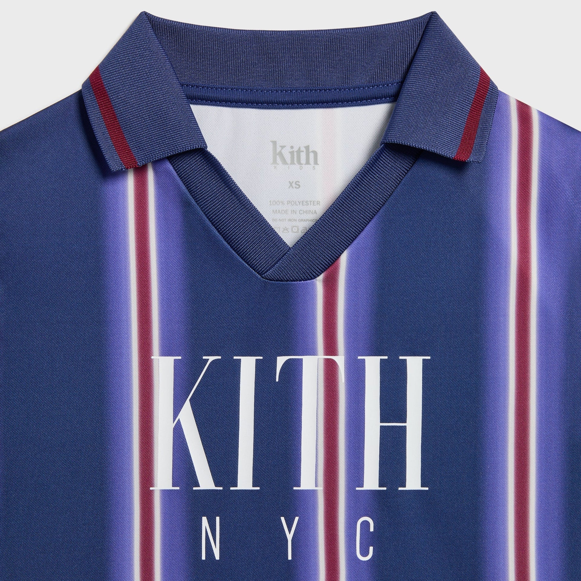 Kith Kids Blurred Stripe Soccer Jersey - Cyanotype - PH