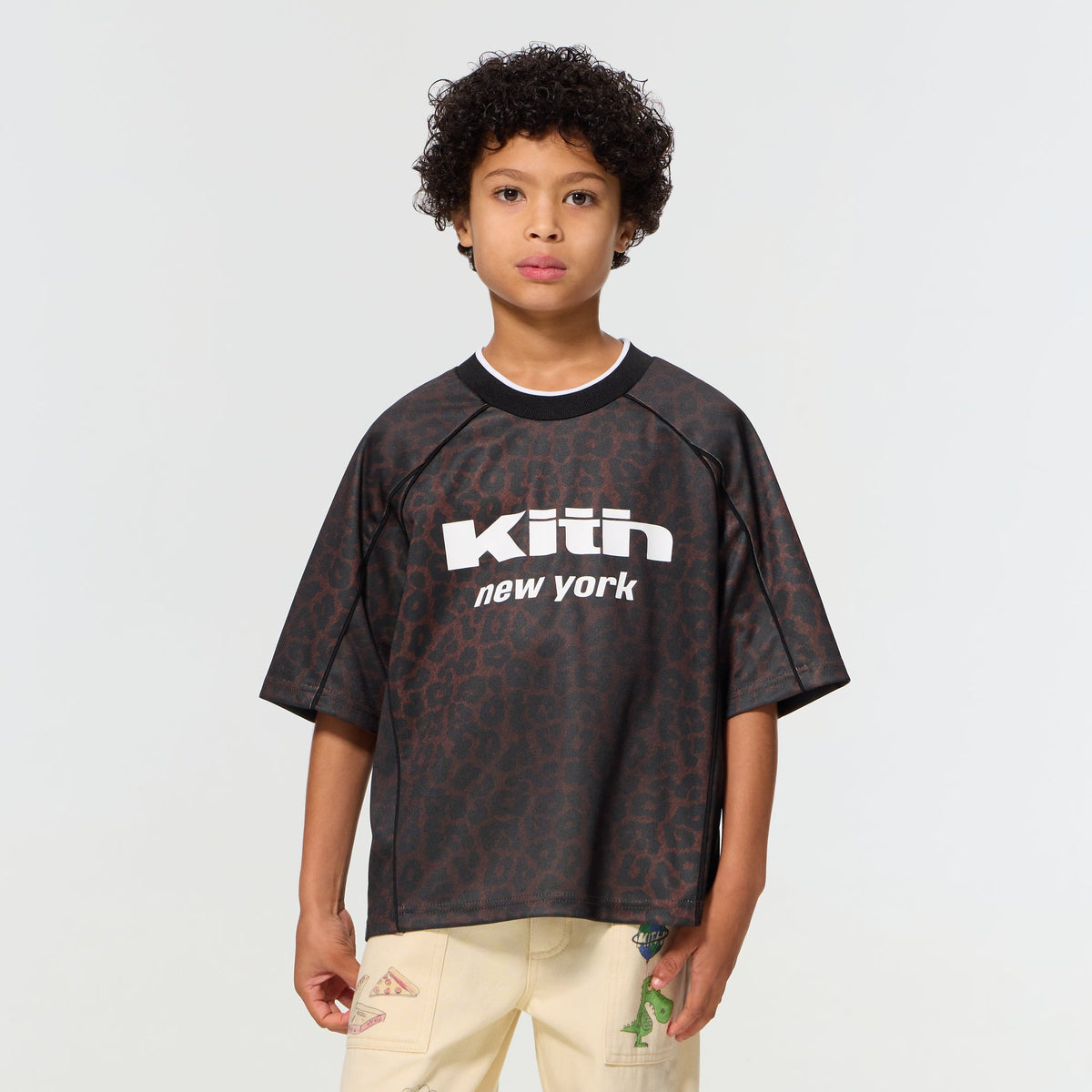 Kith Kids Leopard Bishop Tee - Incognito