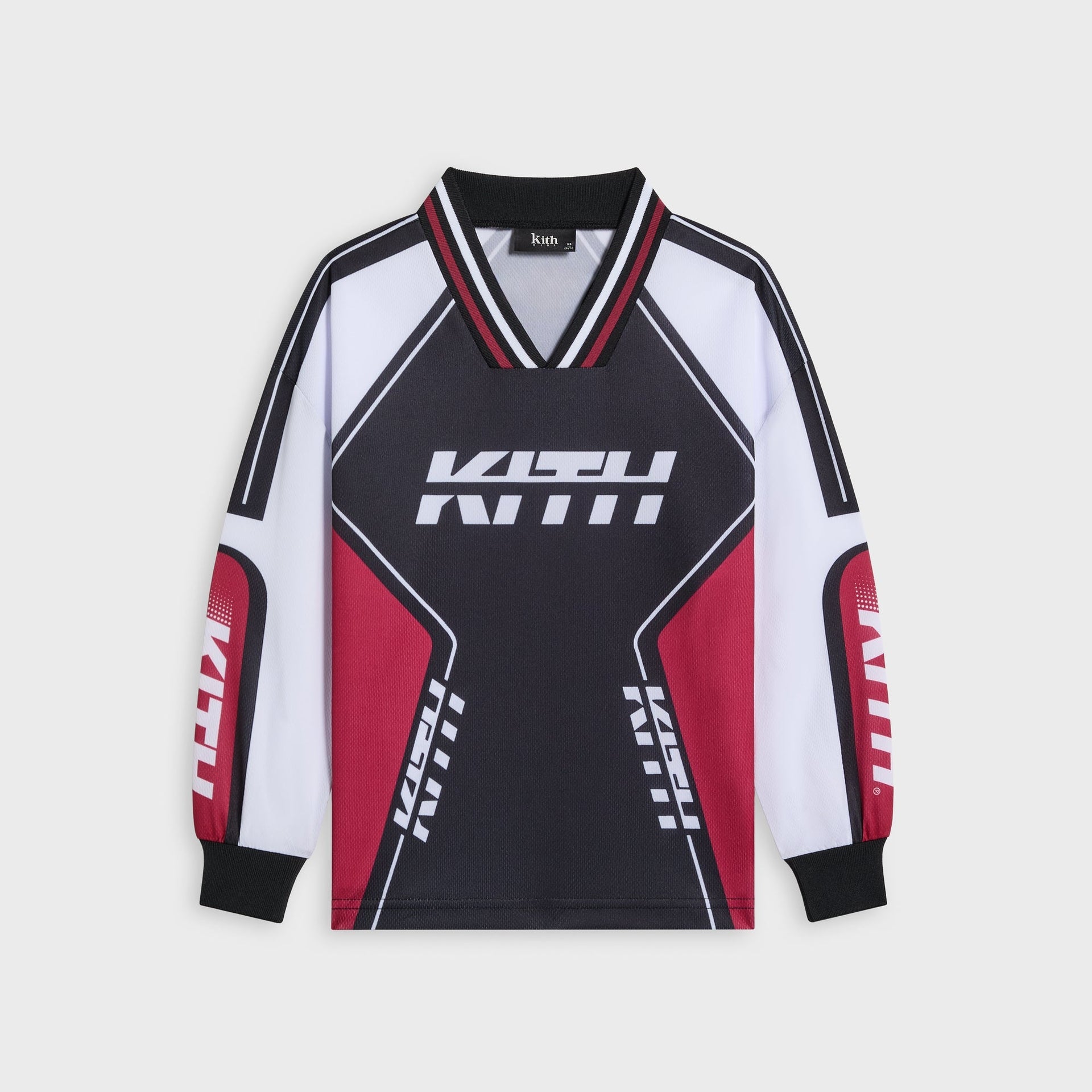 Kith Kids Moto Mesh Long Sleeve Donovan Tee - Black - PH