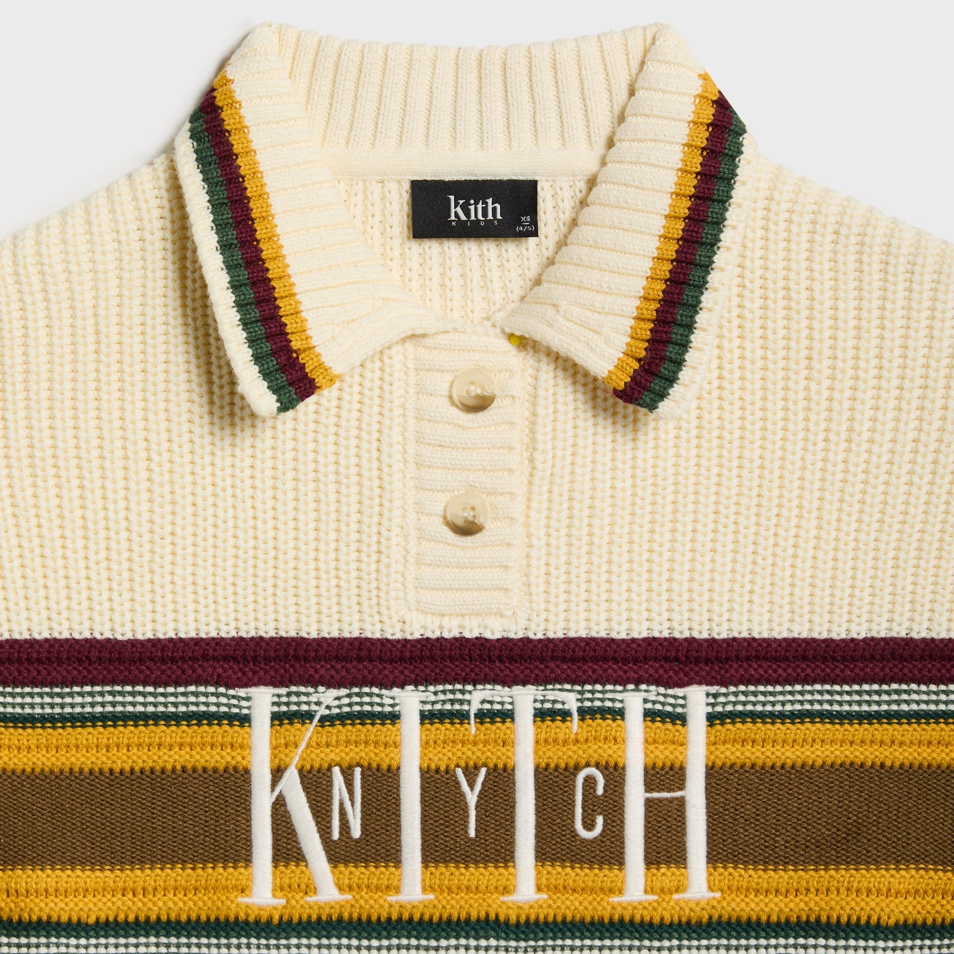 Kith Kids Chunky Knit Rugby Shirt - Sandrift - PH