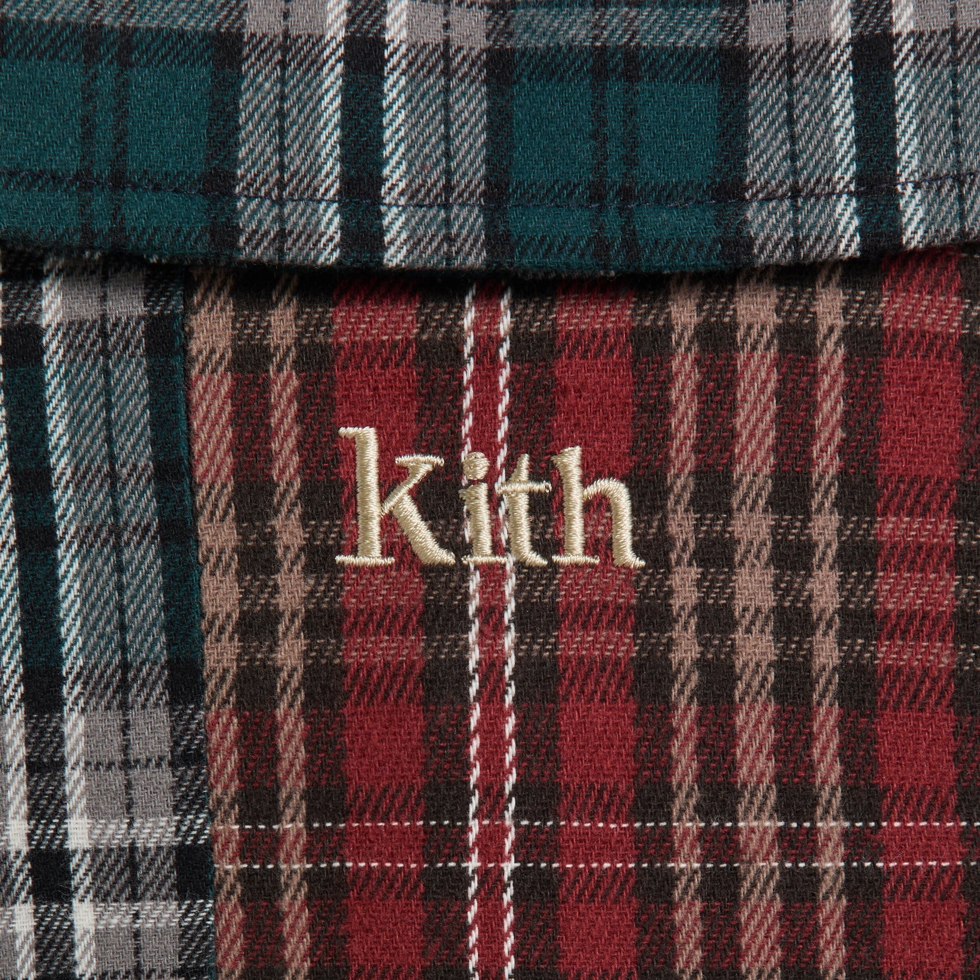 Kith Kids Patchwork Plaid Apollo Shirt - Chest