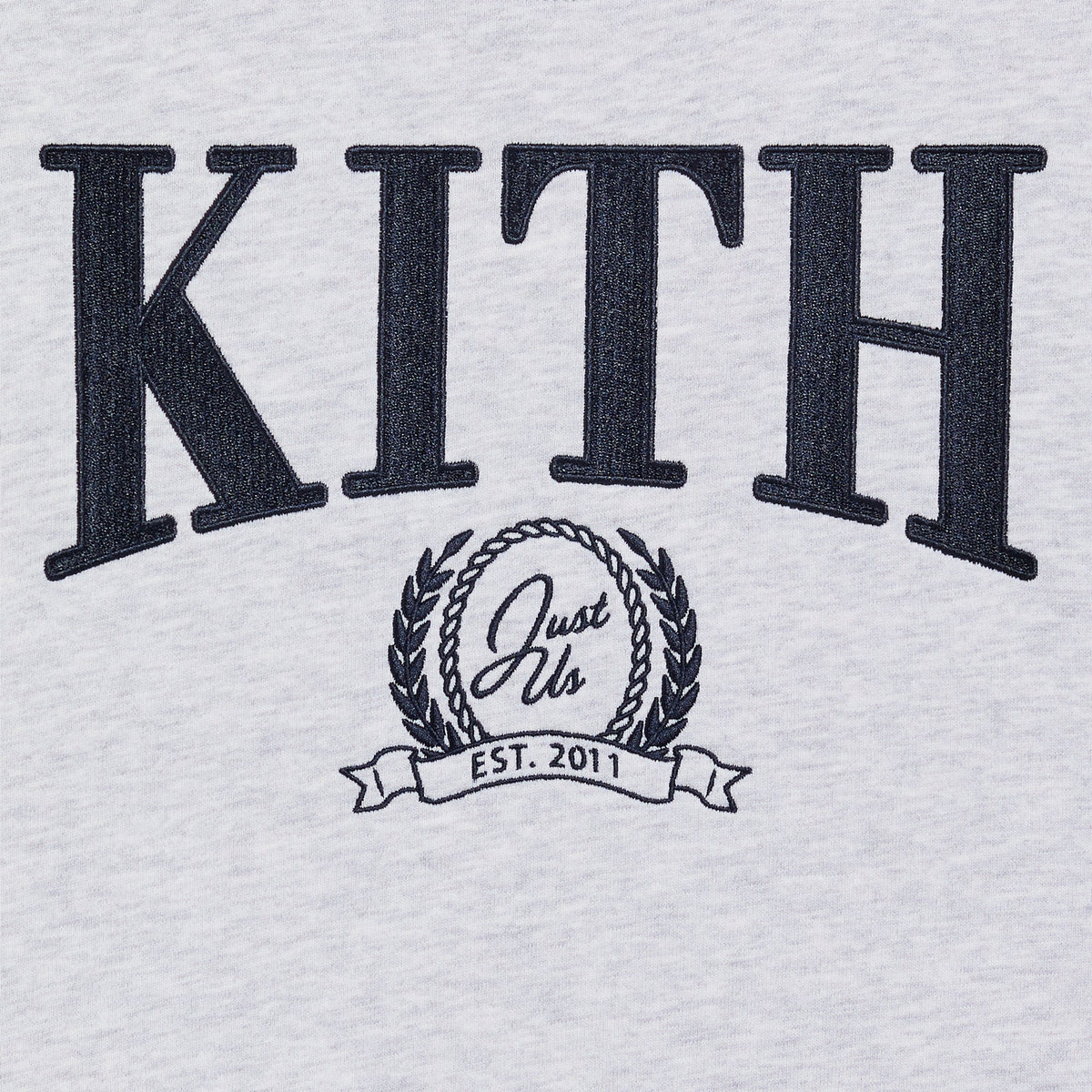 Kith Kids Collegiate Nelson Crewneck - Light Heather Grey