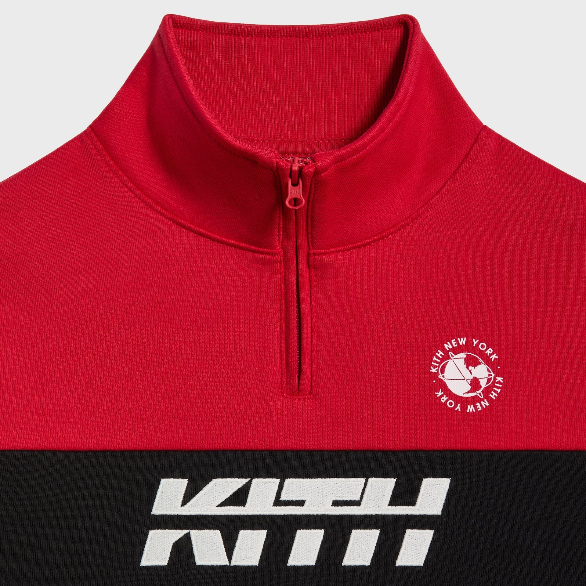 Kith Kids Logo Blocked Hunter Quarter Zip - Black - PH