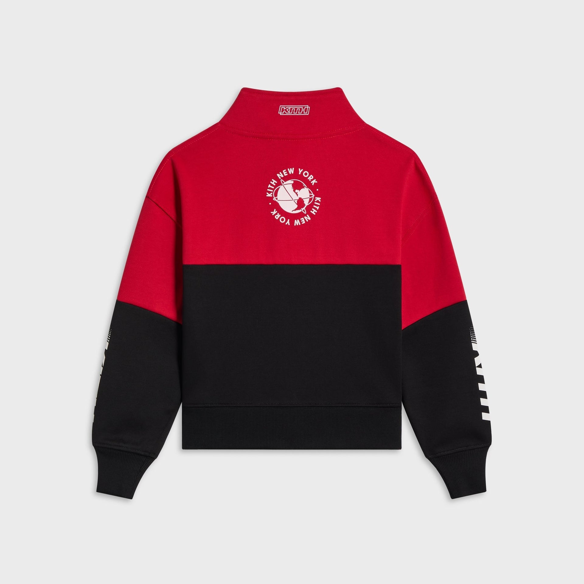 Kith Kids Logo Blocked Hunter Quarter Zip - Black - PH
