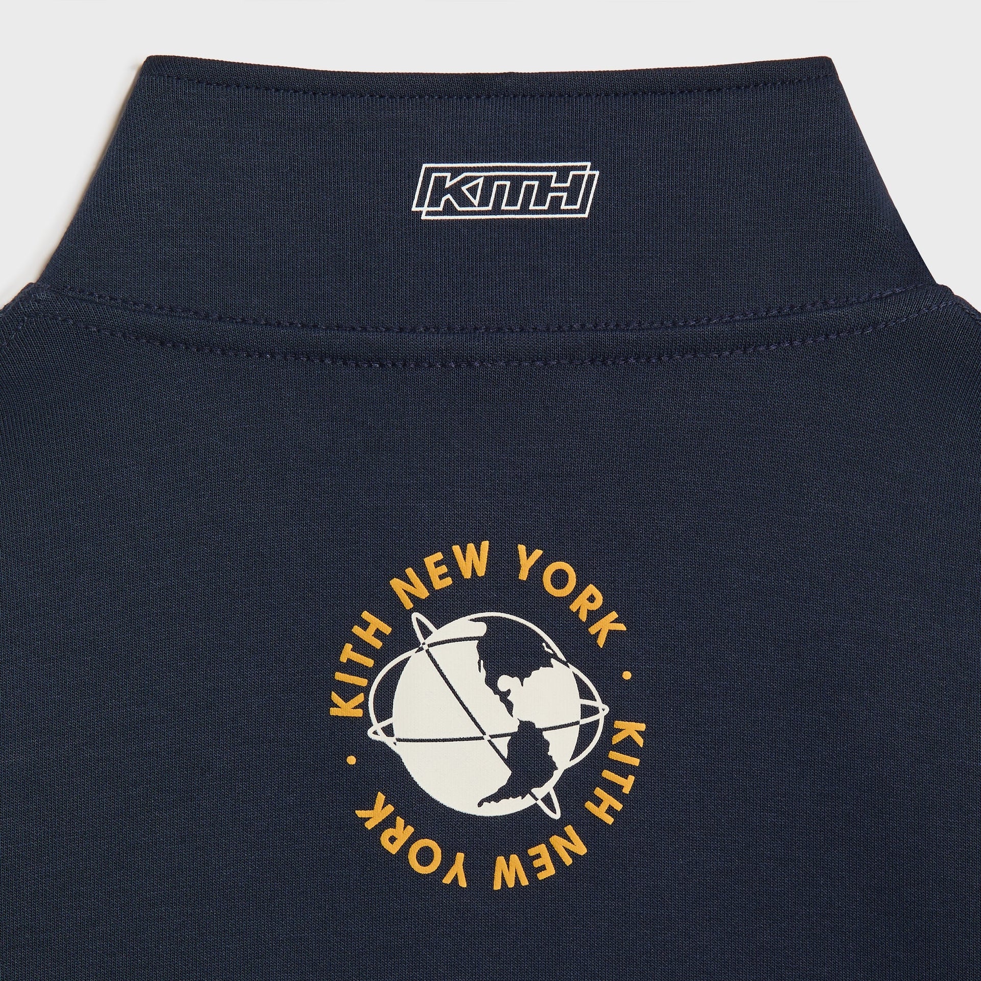 Kith Kids Logo Blocked Hunter Quarter Zip - Nocturnal - PH