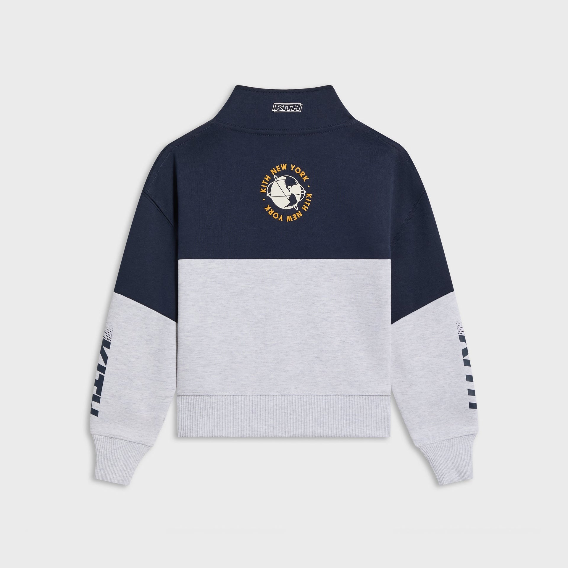 Kith Kids Logo Blocked Hunter Quarter Zip - Nocturnal - PH