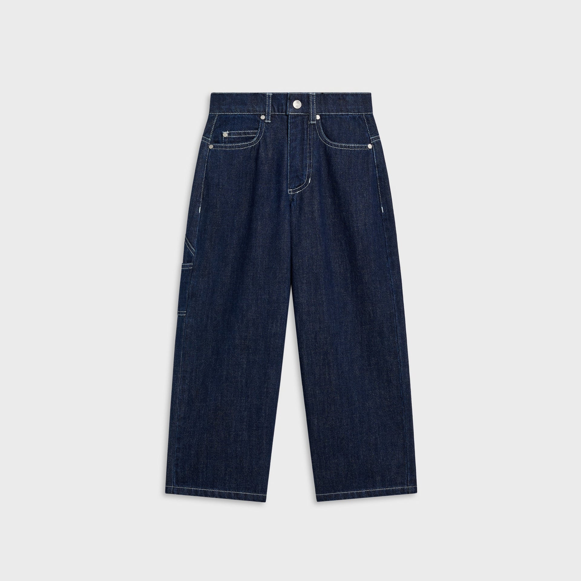 Kith Kids Denim Heston Wide Leg Utility Jean - Dark Indigo