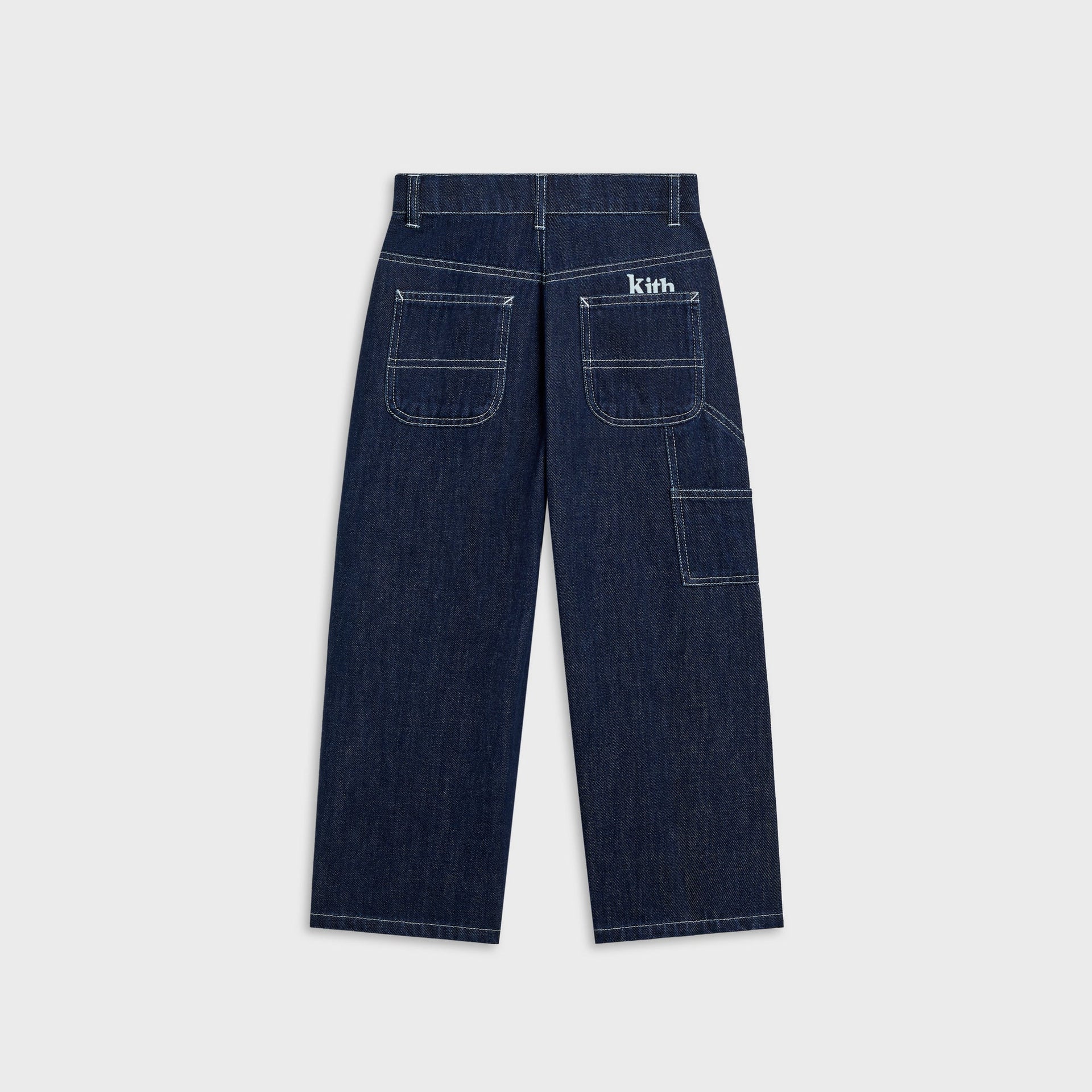 Kith Kids Denim Heston Wide Leg Utility Jean - Dark Indigo