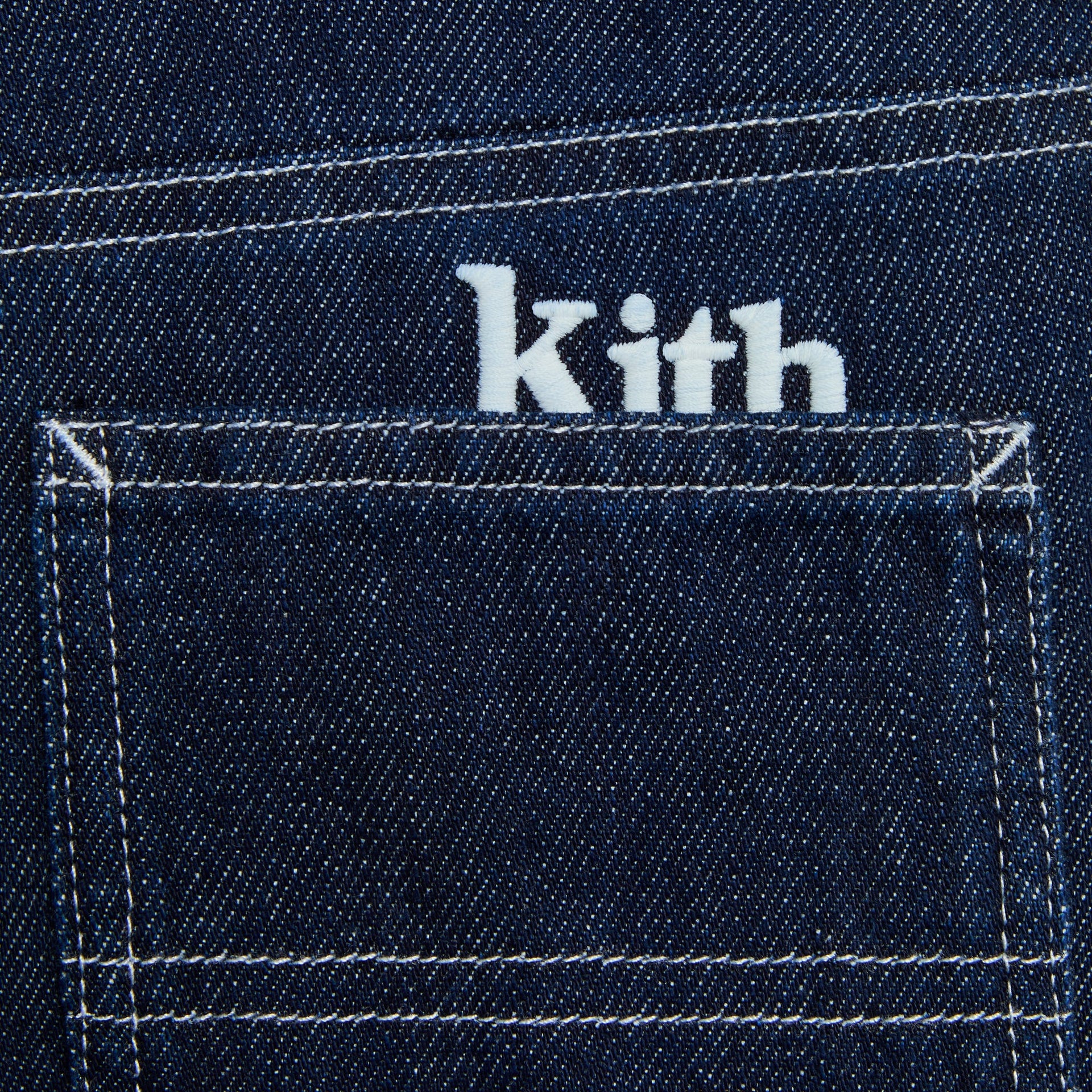 Kith Kids Denim Heston Wide Leg Utility Jean - Dark Indigo