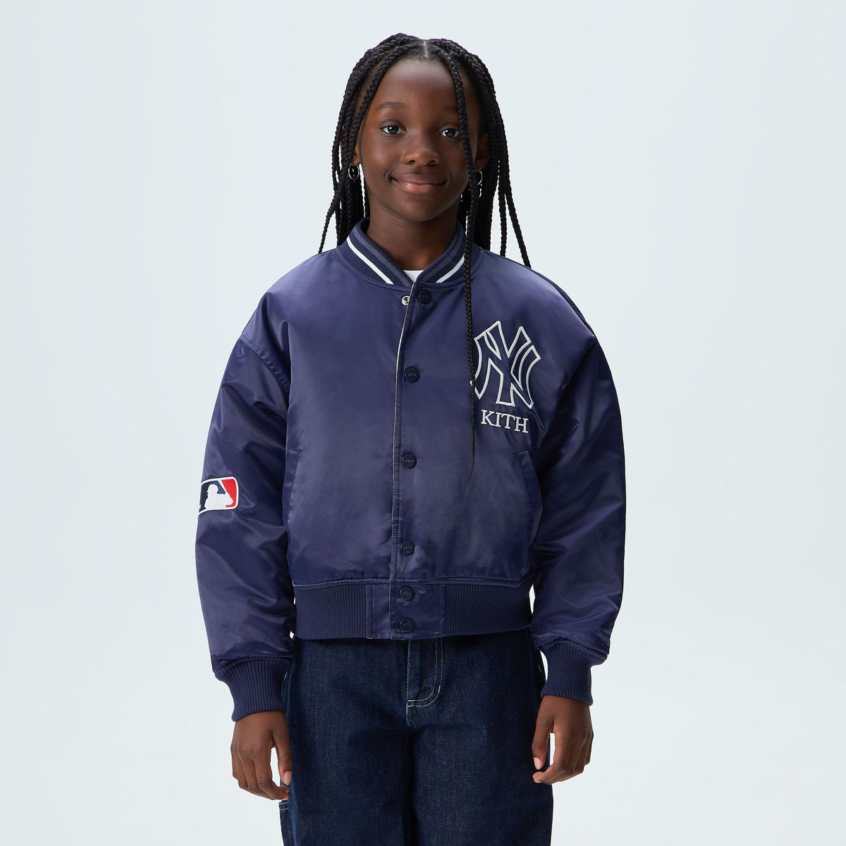 Kith Kids for the New York Yankees Reversible Gorman Jacket - Nocturnal