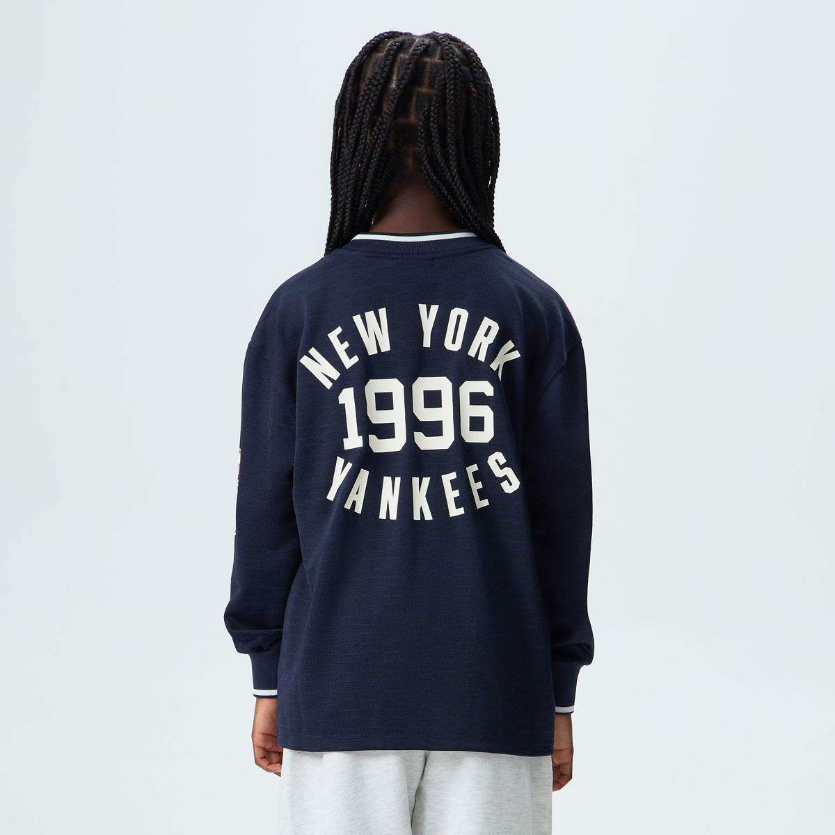 Kith Kids for the New York Yankees Monogram Malik Jersey - Nocturnal