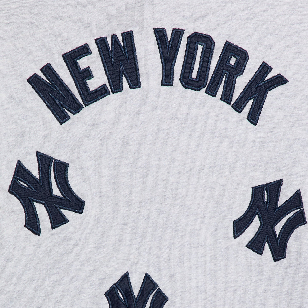Kith Kids for the New York Yankees Nelson Zip Hoodie - Light Heather Grey