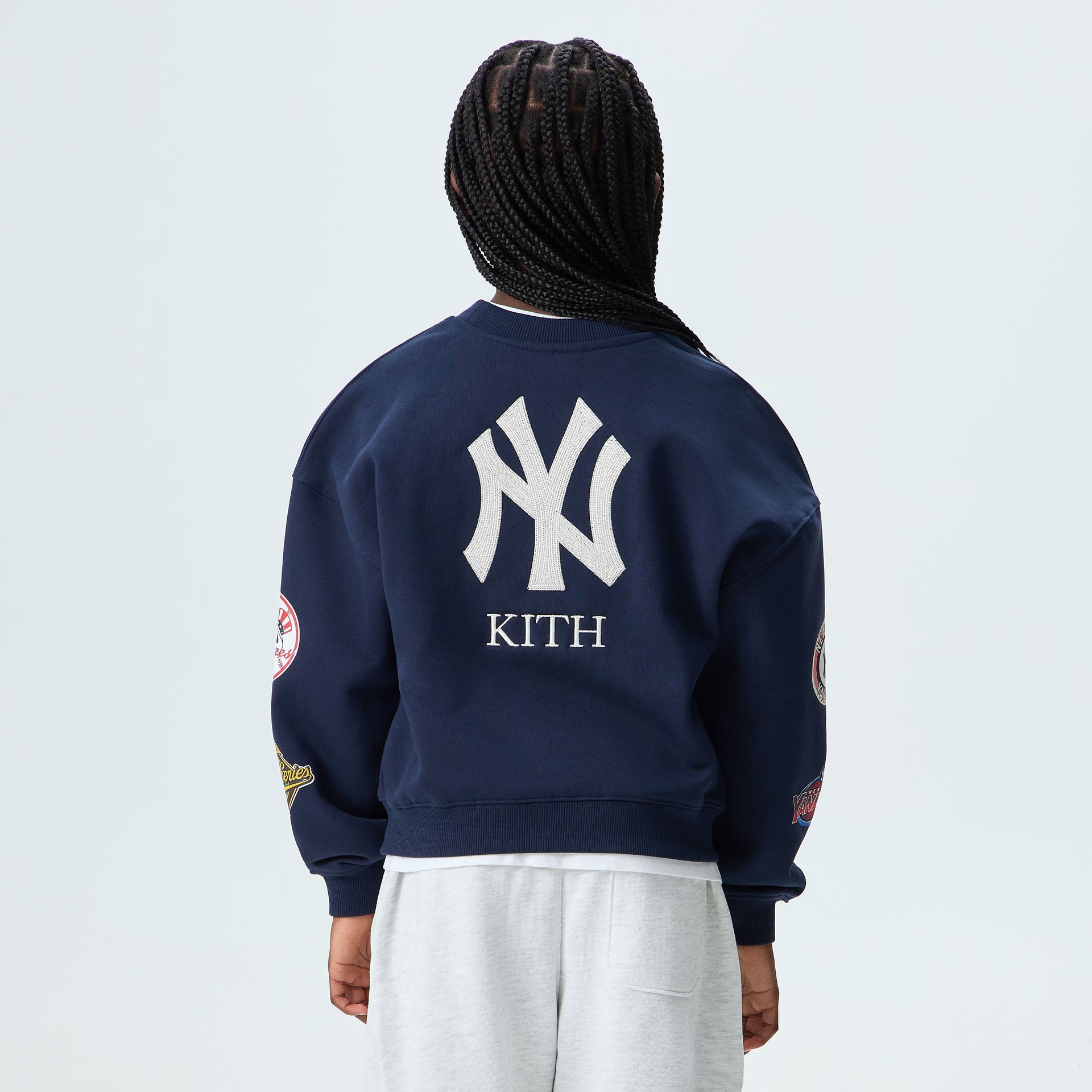 Kith Kids for the New York Yankees Nelson Crewneck - Nocturnal - PH