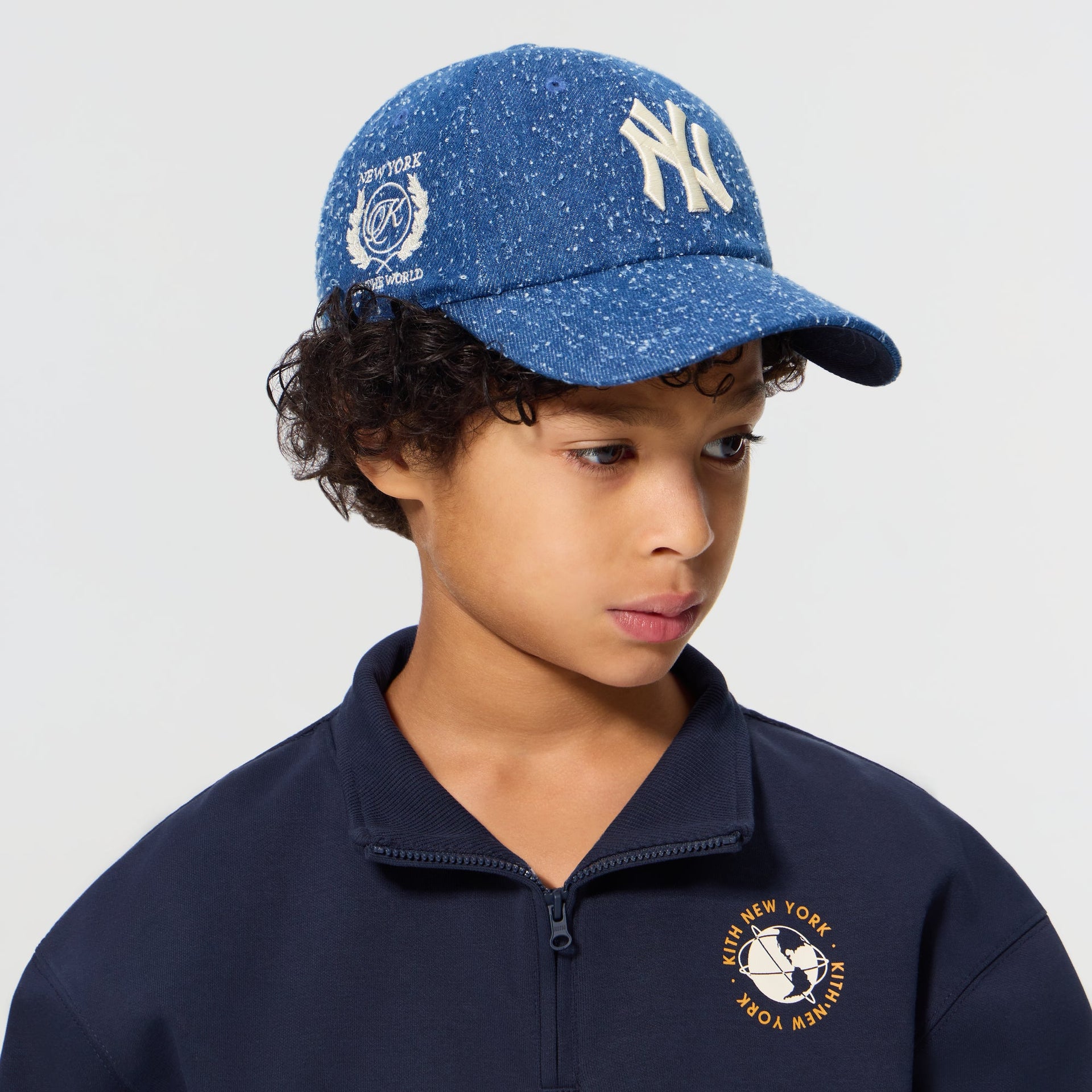 Kith Kids & '47 for the New York Yankees Snapback Cap - Storm Mid Wash