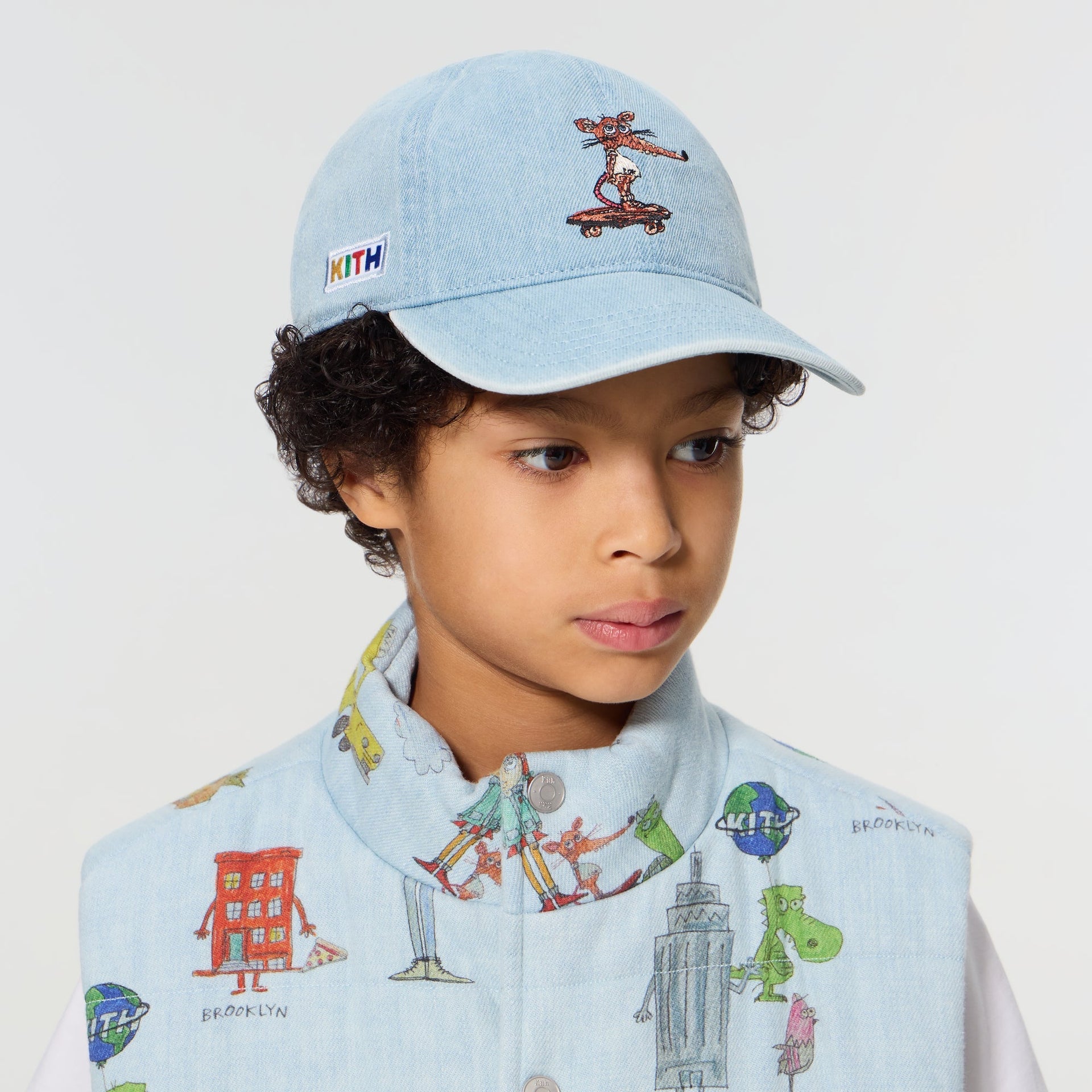 Kith Kids for Matthew Langille Denim Classic Cap - Polar - PH