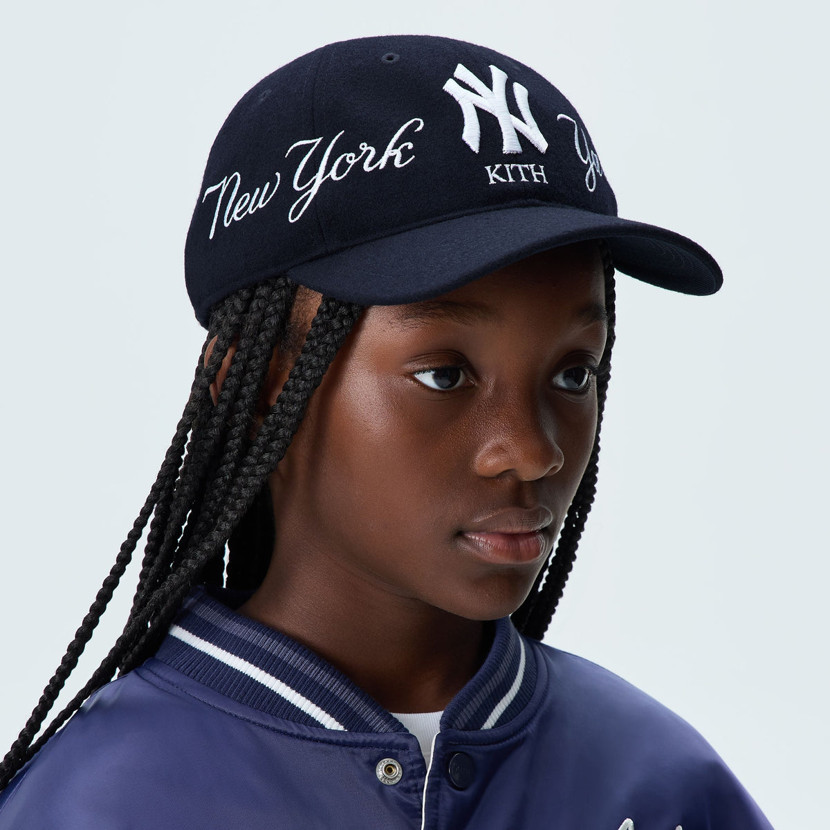 Kith Kids & '47 for the New York Yankees Wool Clean Up Cap - Nocturnal