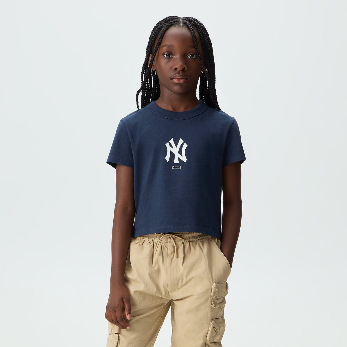 Kith Kids for the New York Yankees Mulberry II Tee - Nocturnal