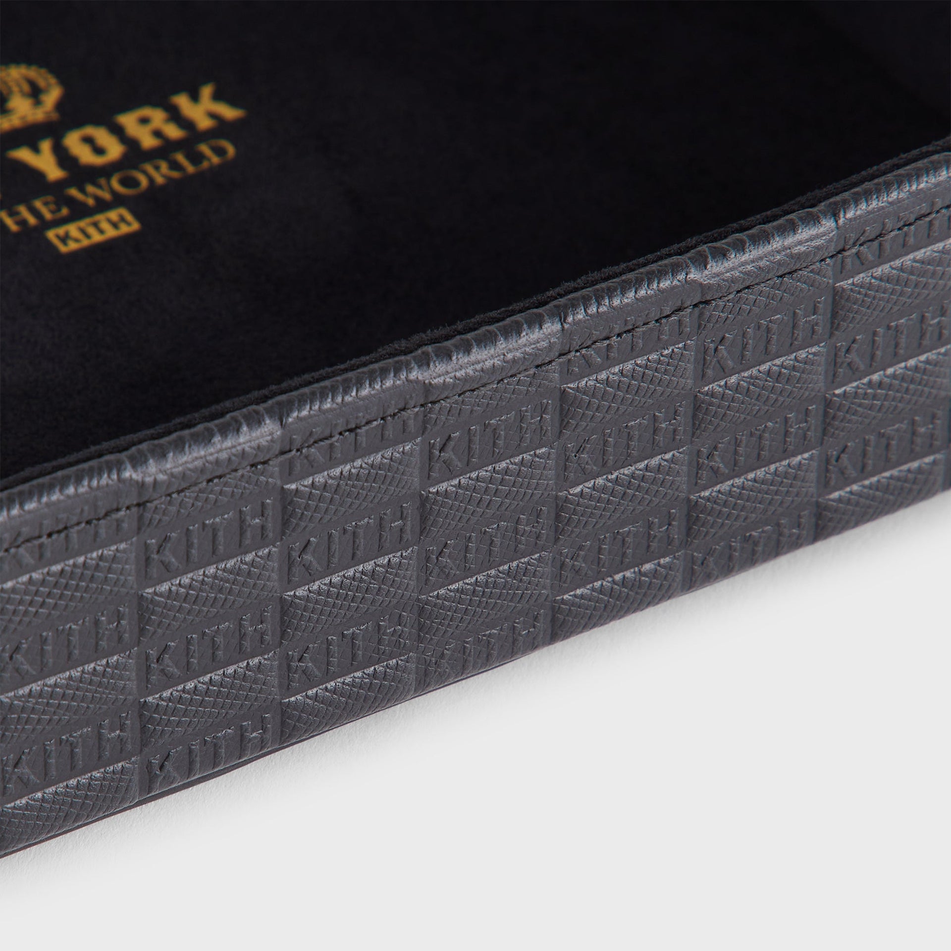 Kith Monogram Leather Catchall Tray - Black