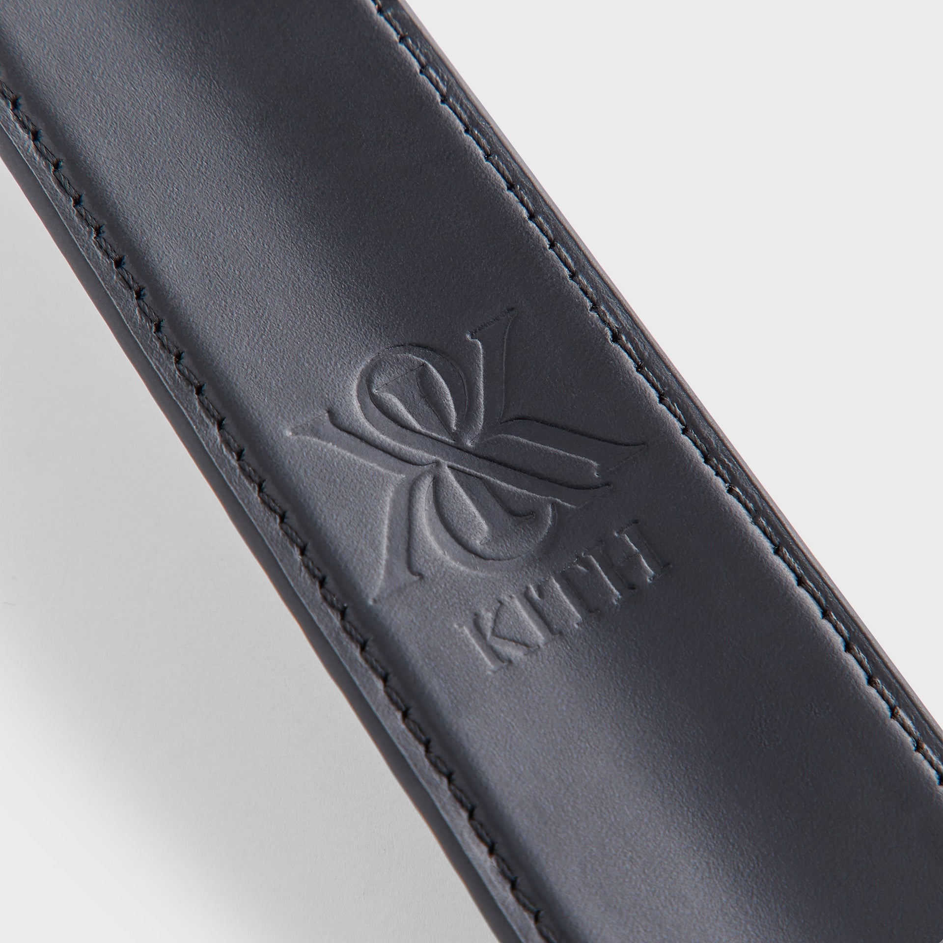Kith Monogram Debossed Leather Shoe Horn - Black