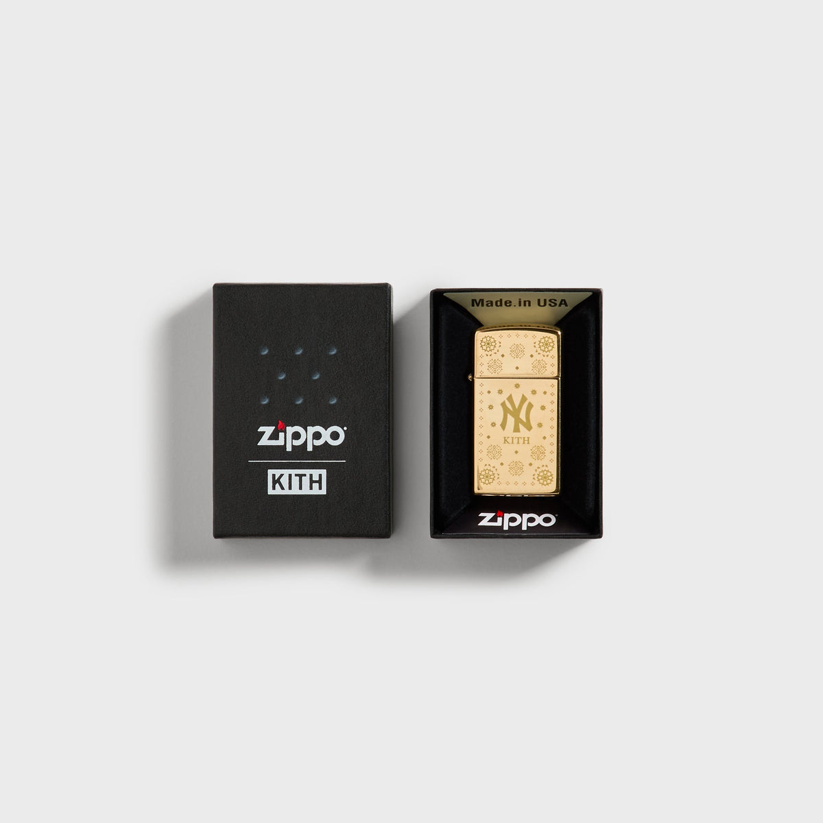 Kith for the New York Yankees Slim Zippo Lighter - Gold