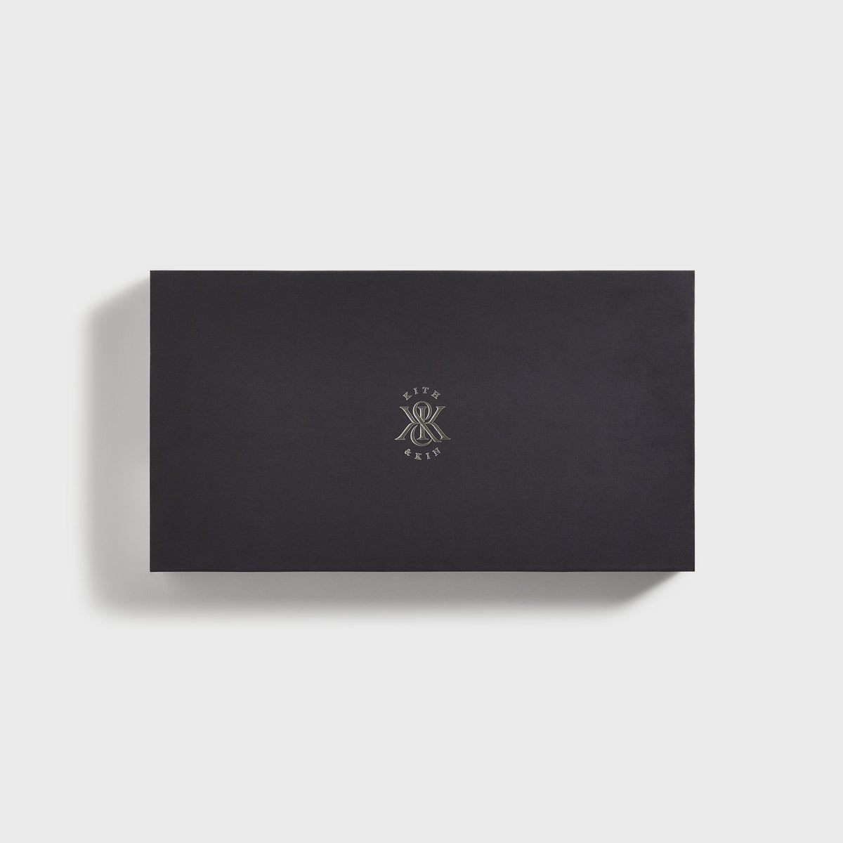 Kith Marble Tray black gift box with Kith & Kin logo, closed
