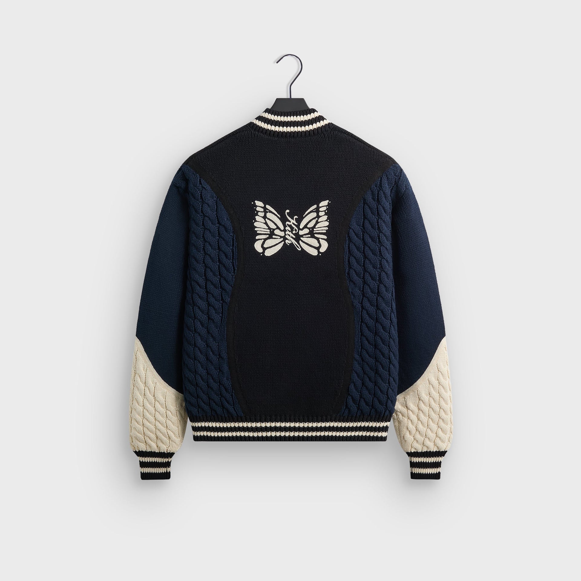 Kith for Needles Wyona Full Zip Sweater - Black - PH