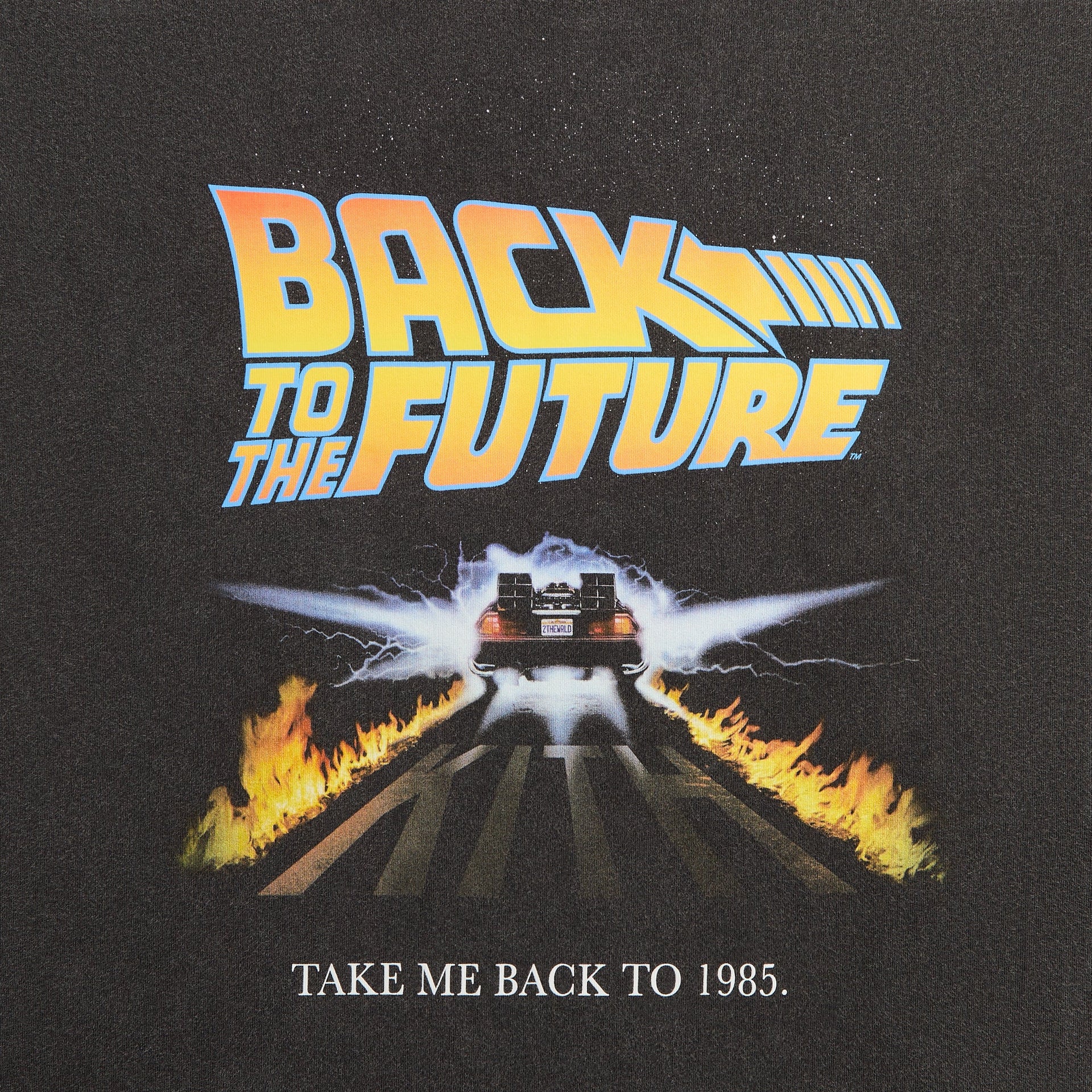 Kith for Back to the Future Back to 1985 Vintage Tee - Black